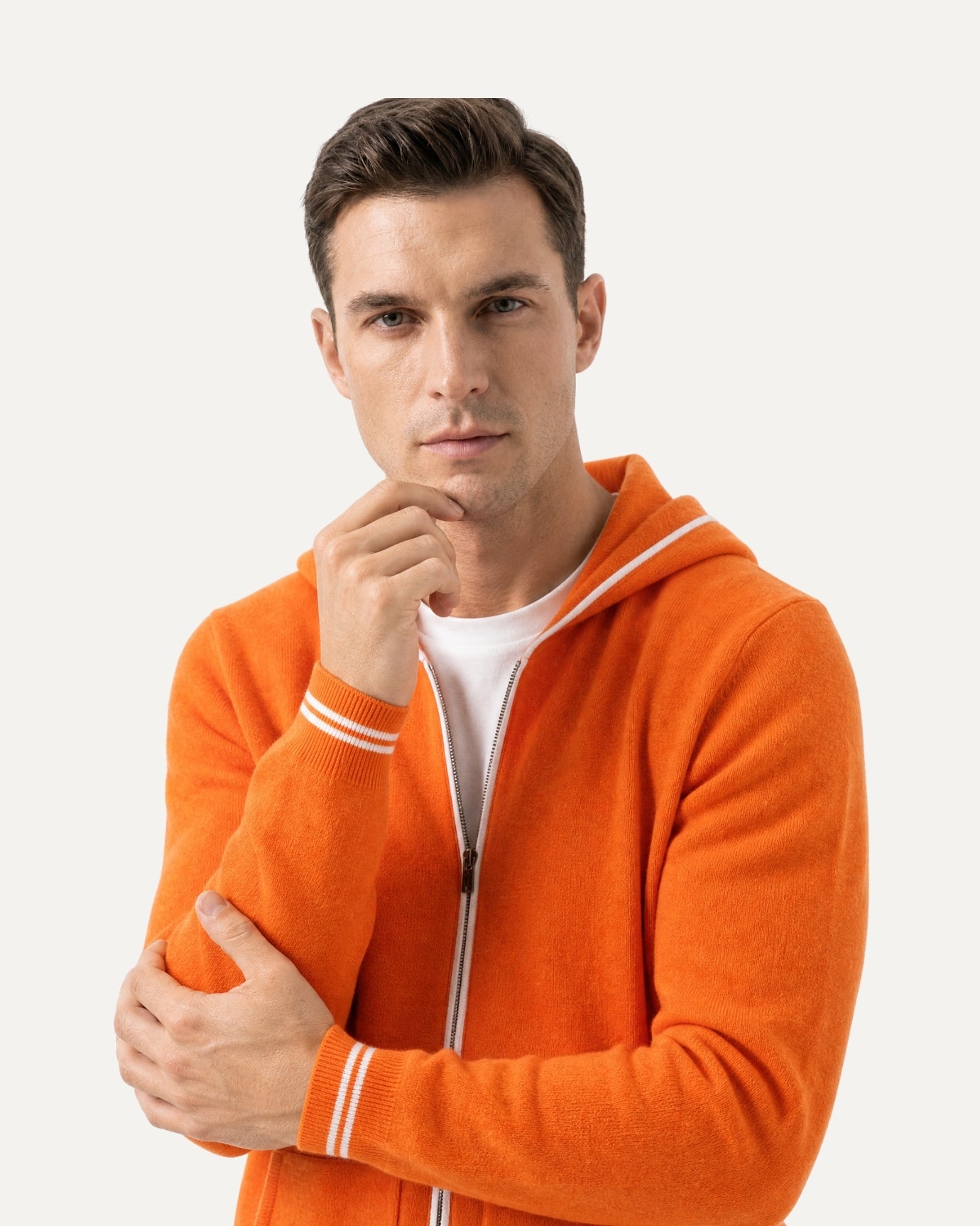 Zurich Hooded Fine Cashmere Cardigan