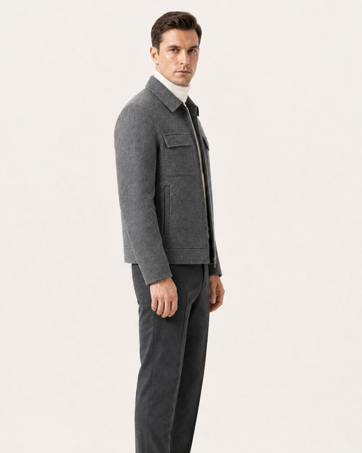 Portofino Lapel Double-Faced Wool Jacket