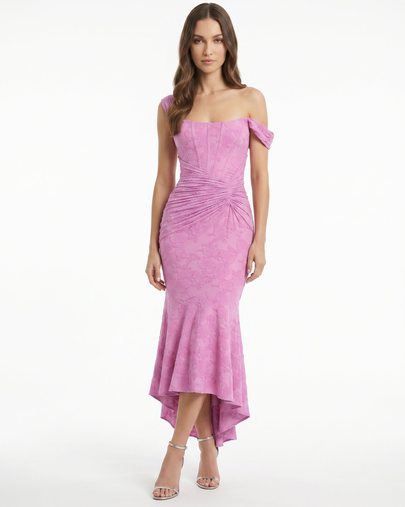 Fishbone pleated dress sleeveless