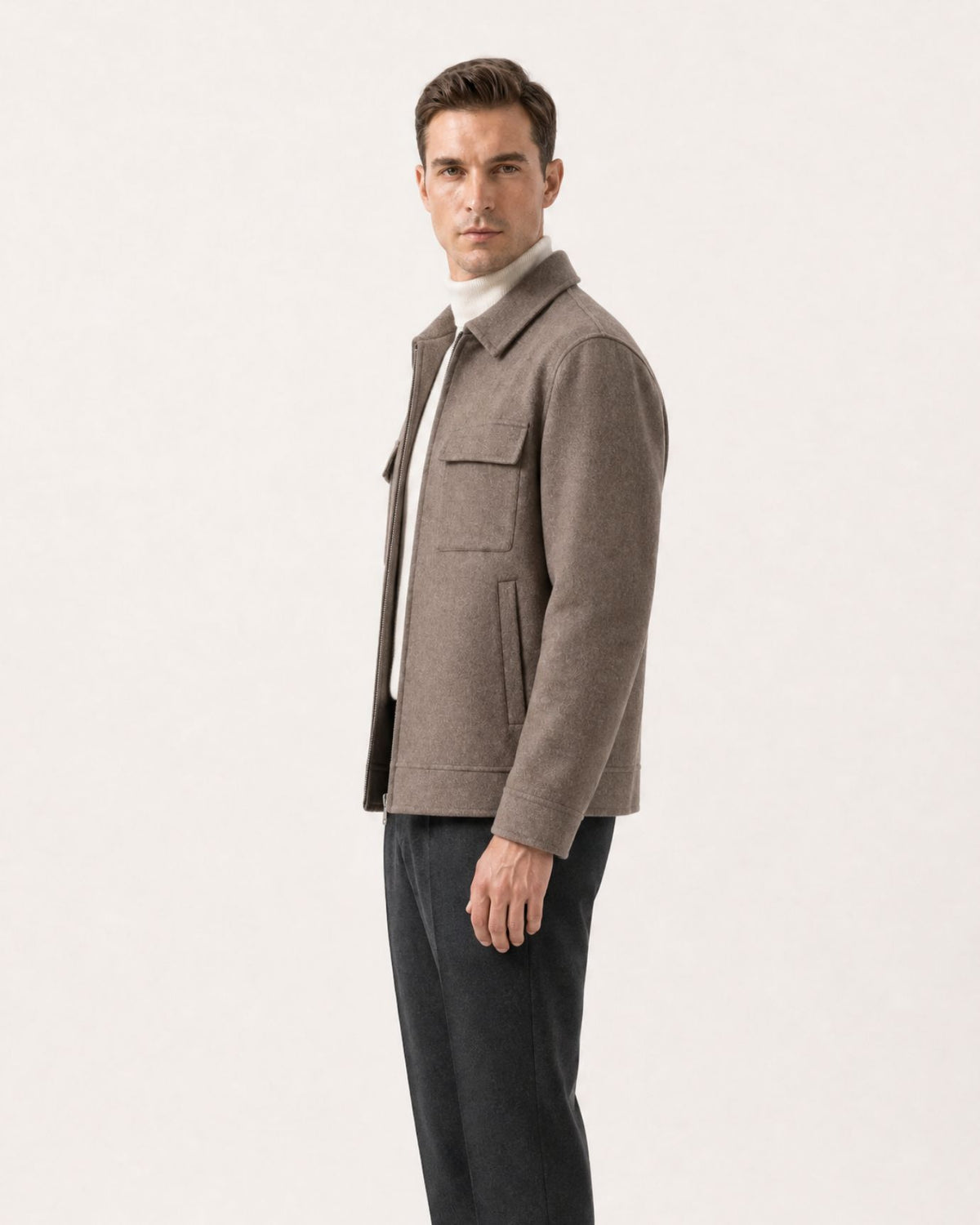 Portofino Lapel Double-Faced Wool Jacket