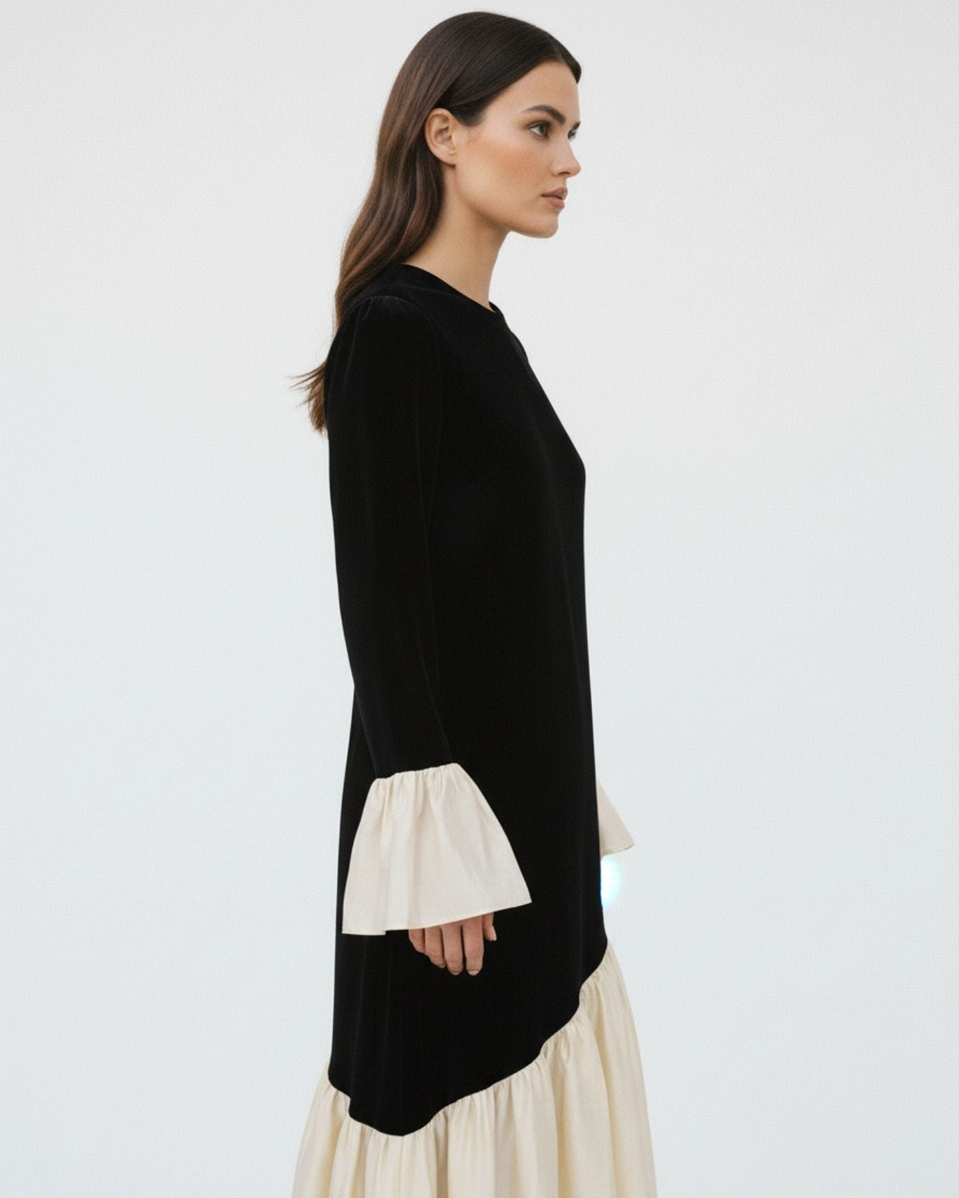 Vestido de terciopelo de diseñador estilo Old Money