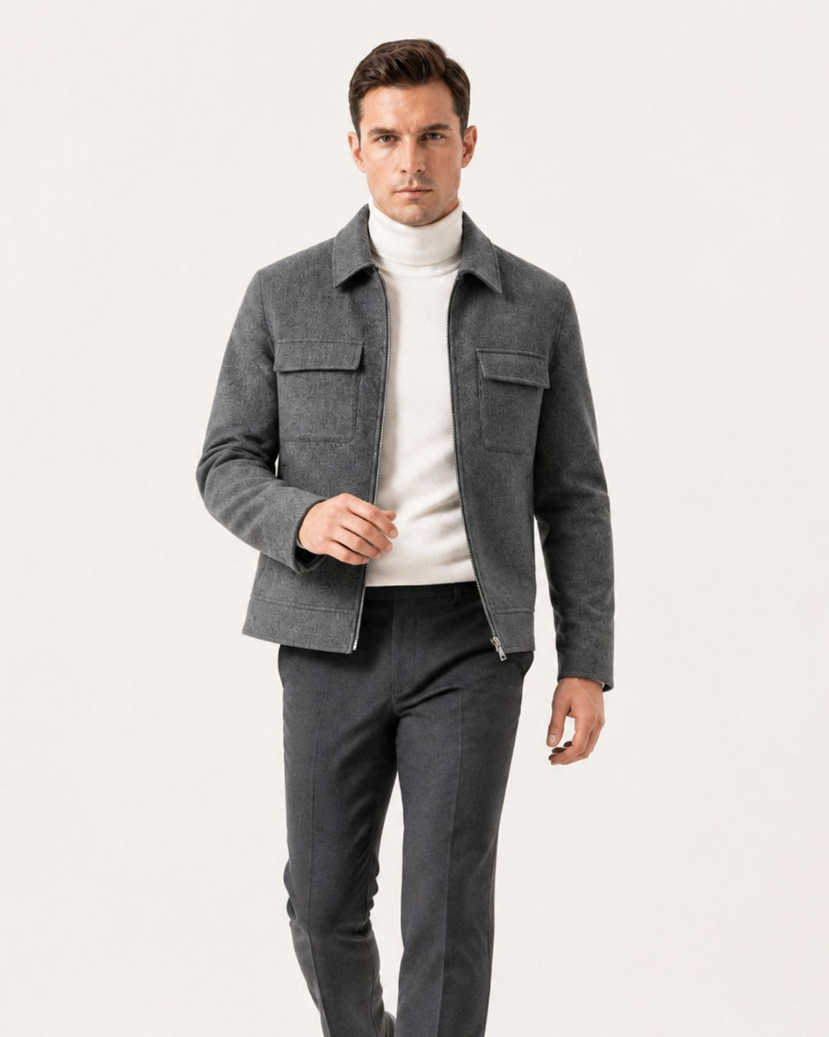 Portofino Lapel Double-Faced Wool Jacket
