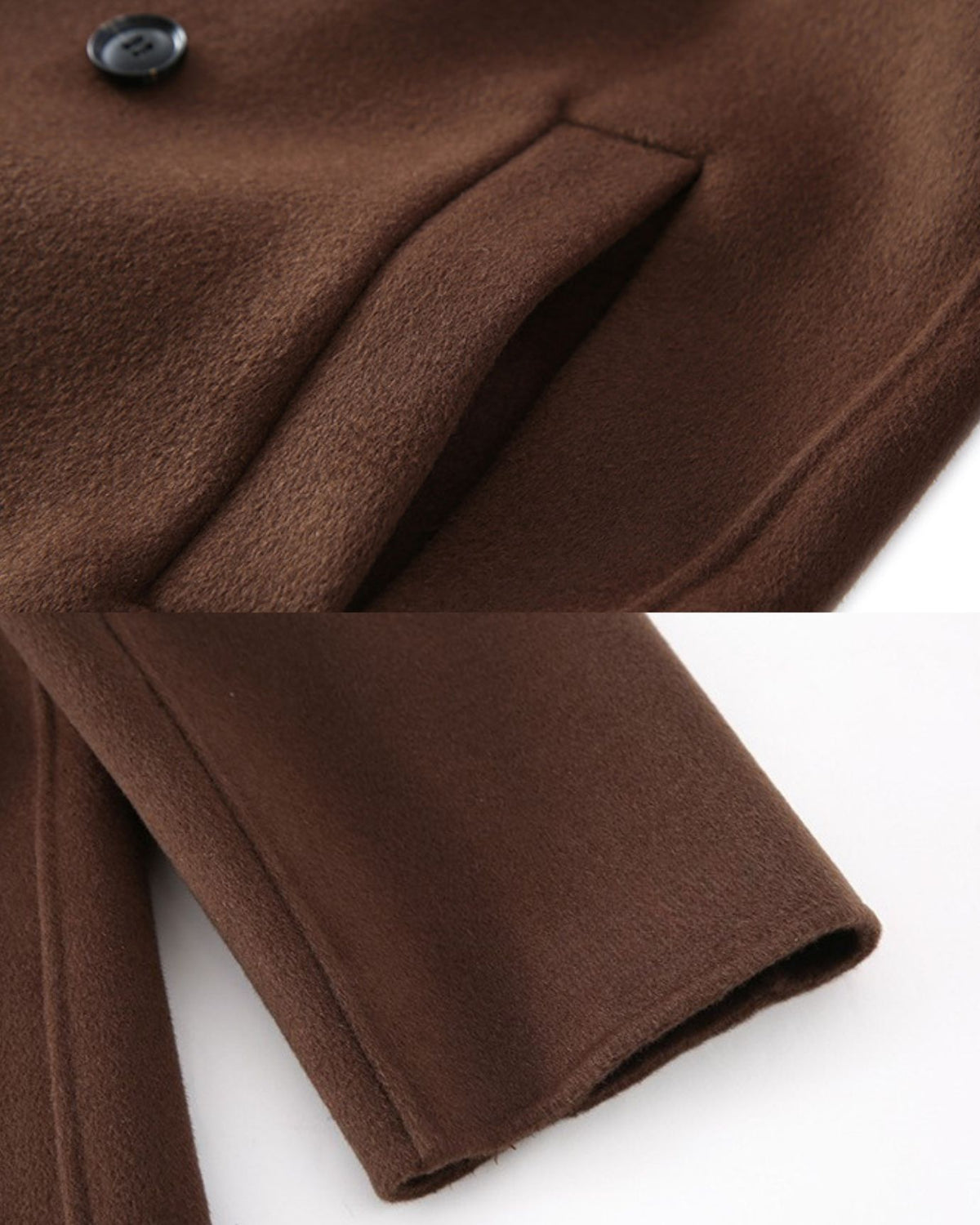 Over-the-Knee Double-Faced Wool Overcoat