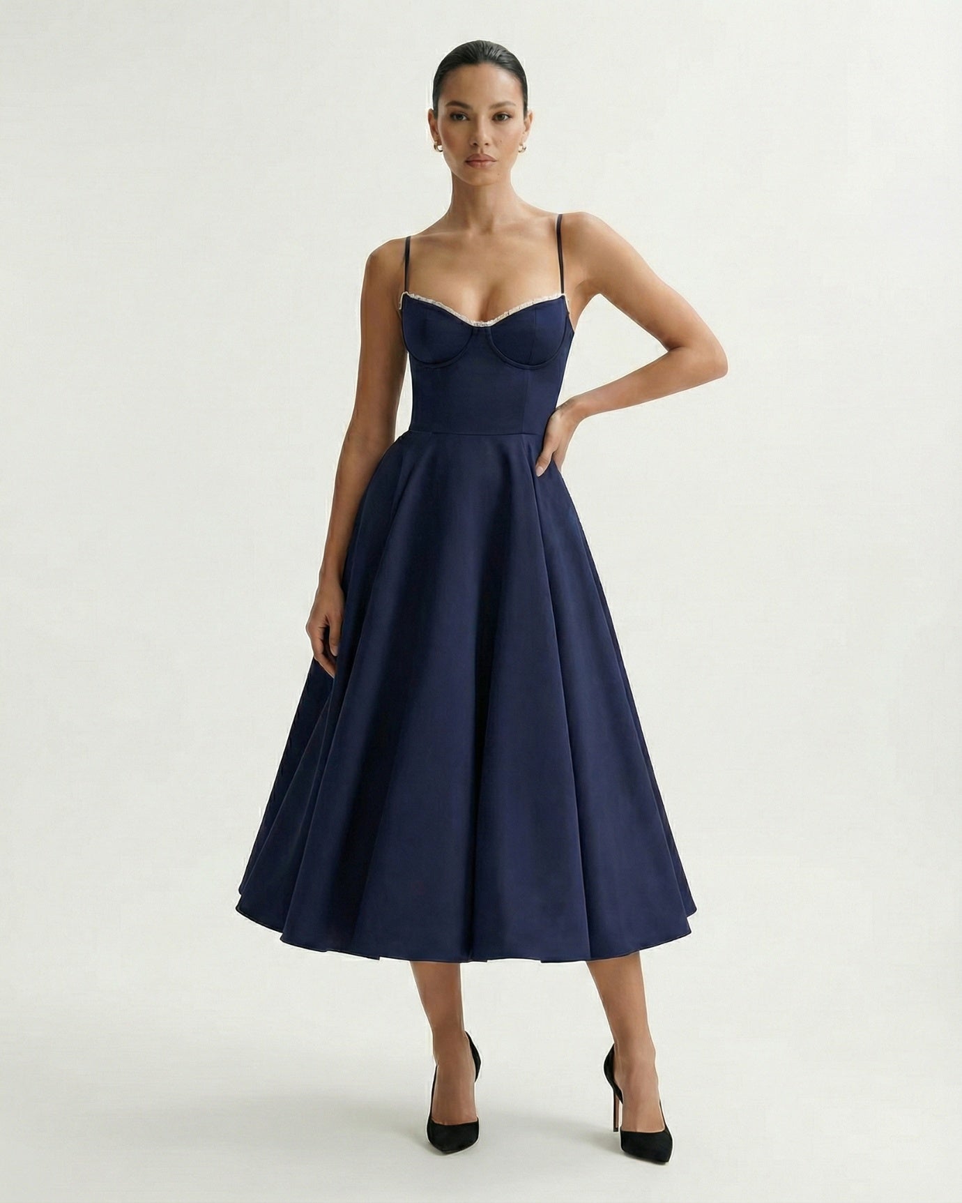 Giulia Midi Navy Blue Dress