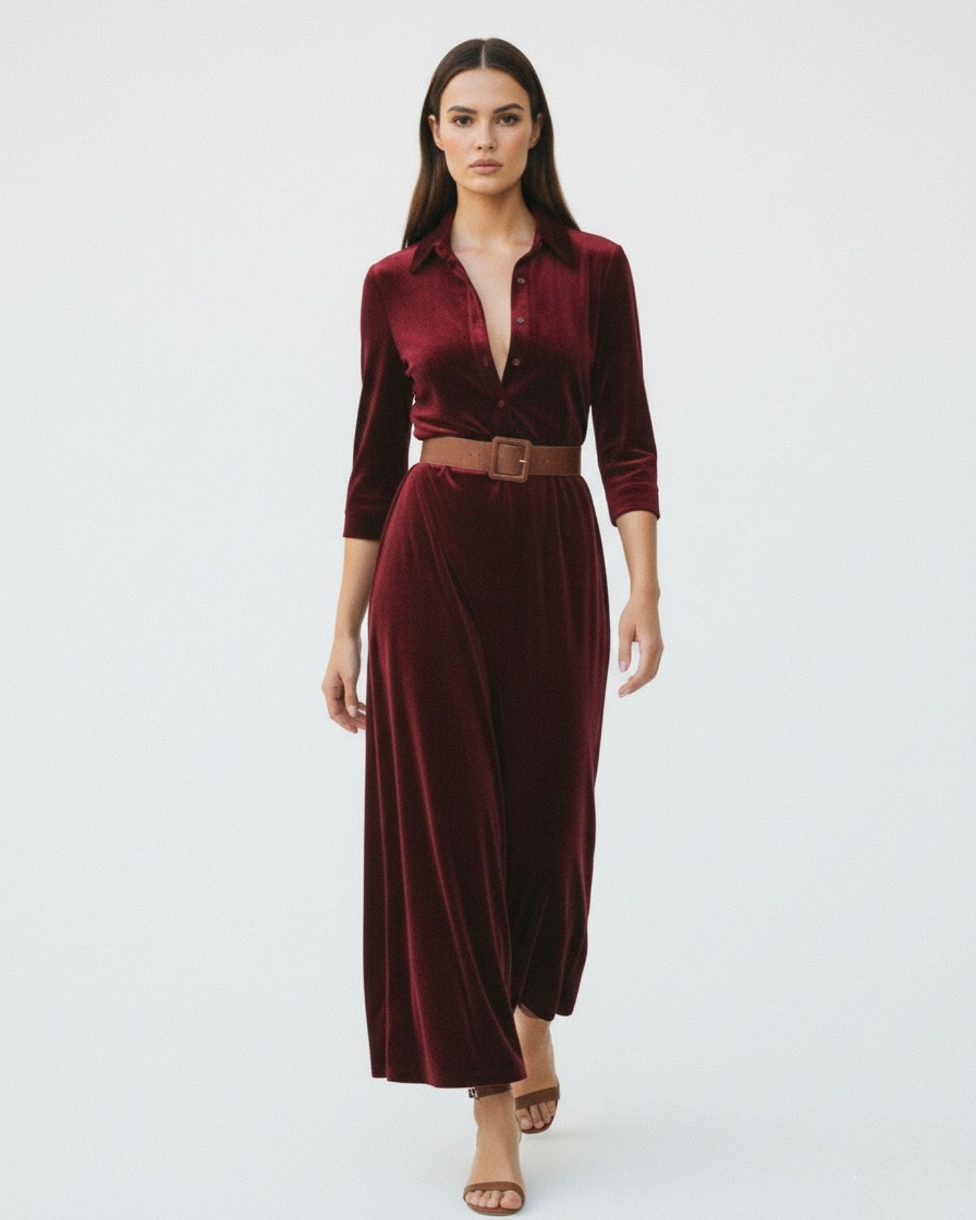 Velvet Polo Dress Lovau
