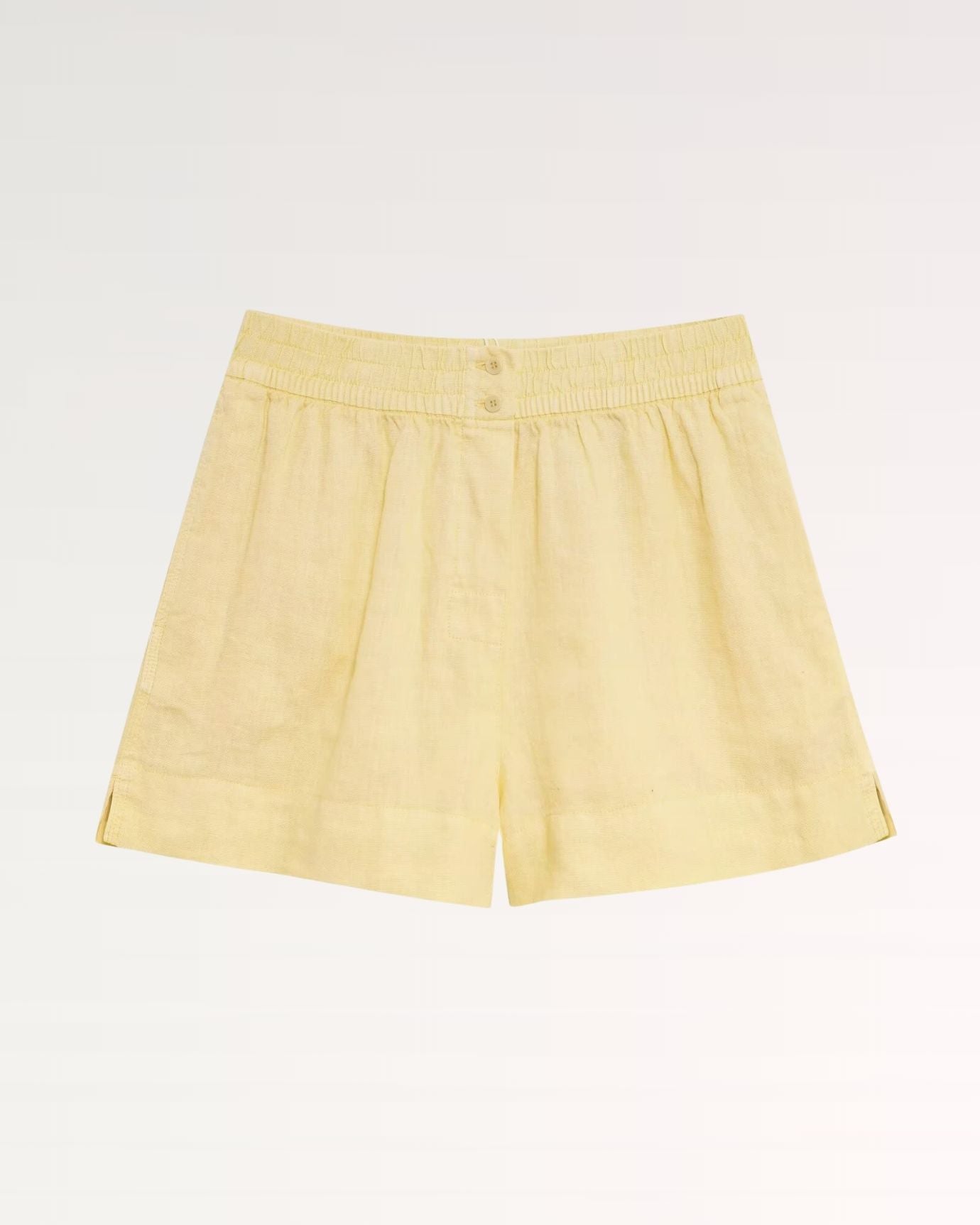 Malaga Linen Skirt Shorts Yellow