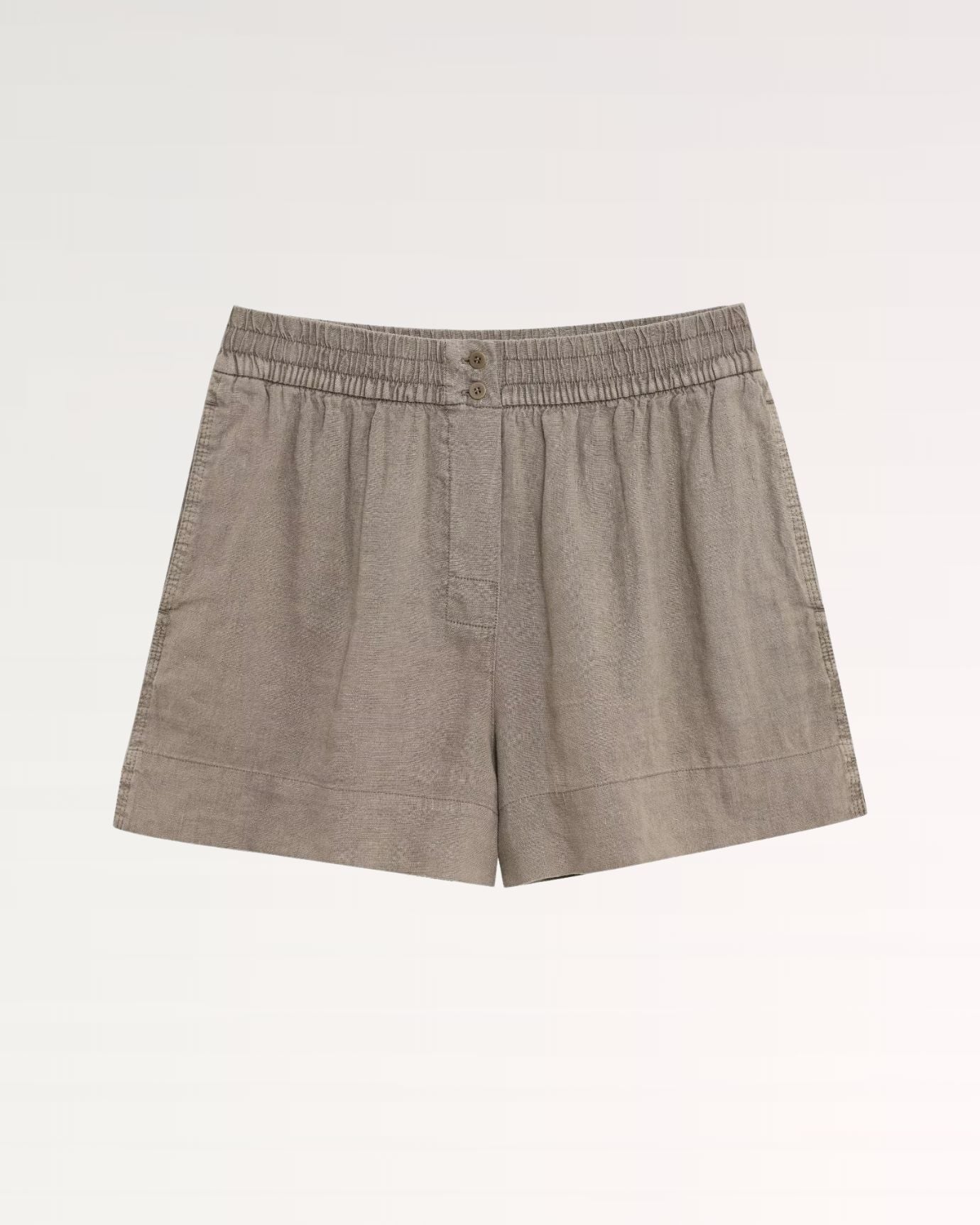 Malaga Linen Skirt Shorts Brown