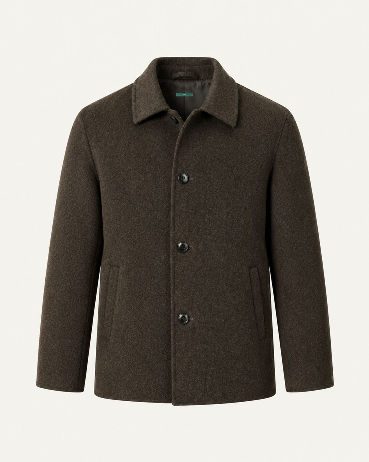 Hamptons Lined Wool Coat with Lapels