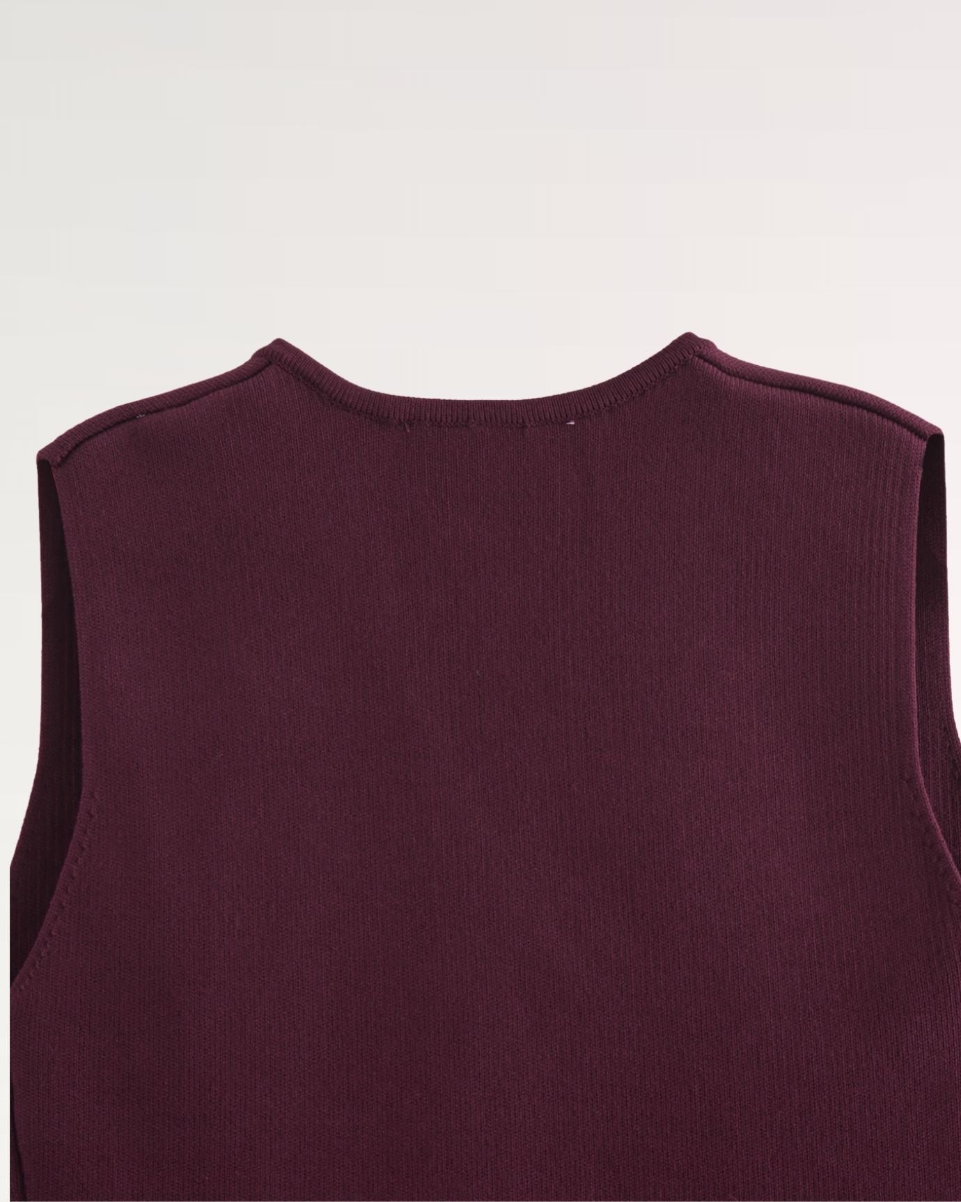 Textured knit pattern creating a cozy look on Marbella vest top