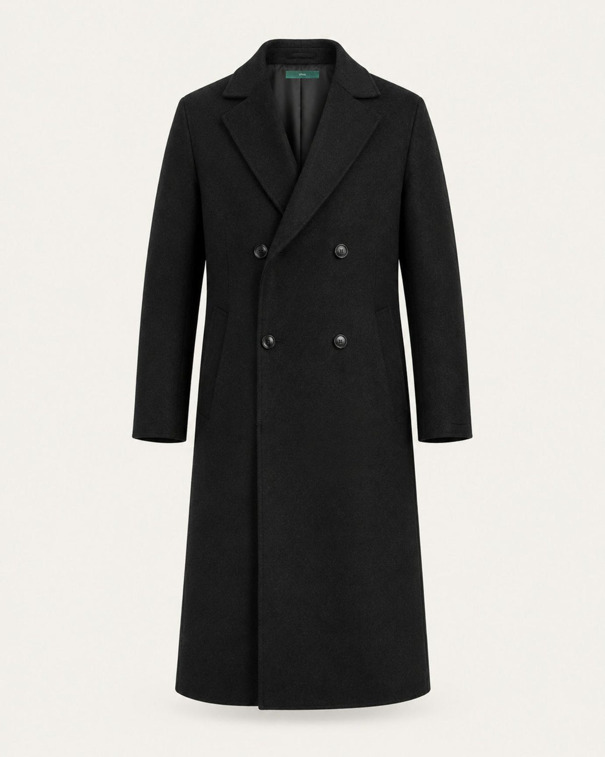Over-the-Knee Double-Faced Wool Overcoat