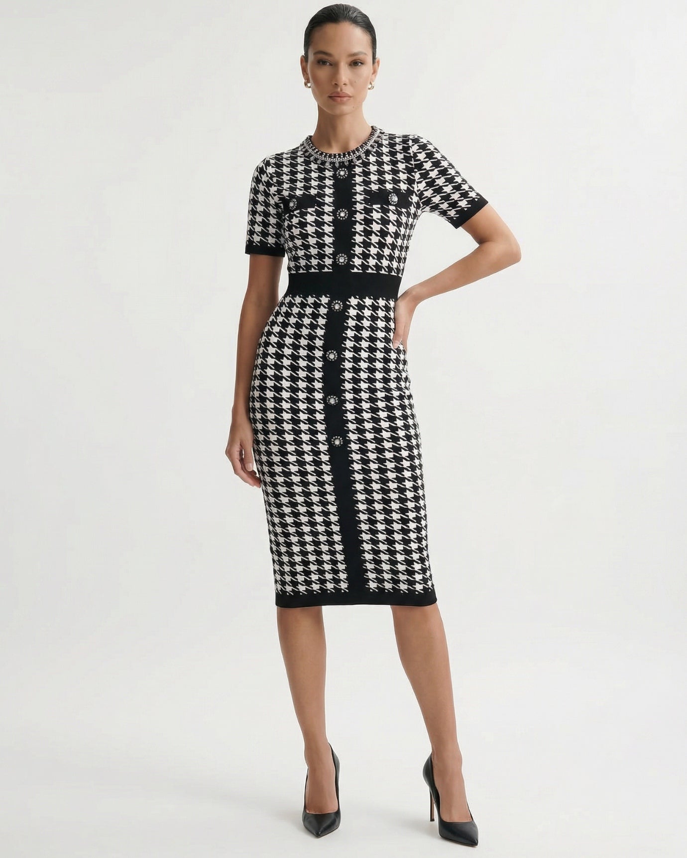 Mara Short-Sleeve Printed Knit