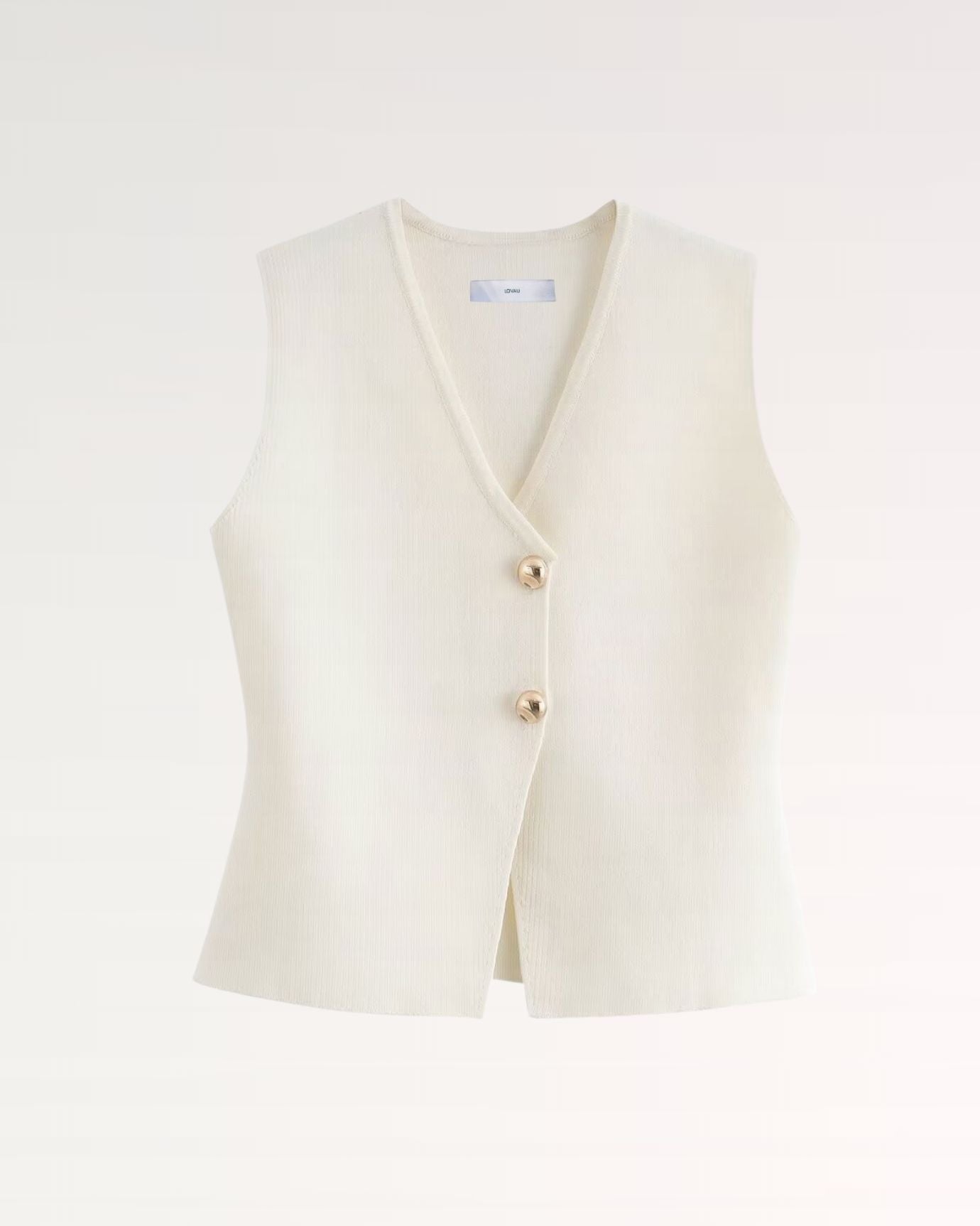 Marbella Knitted Vest Top White