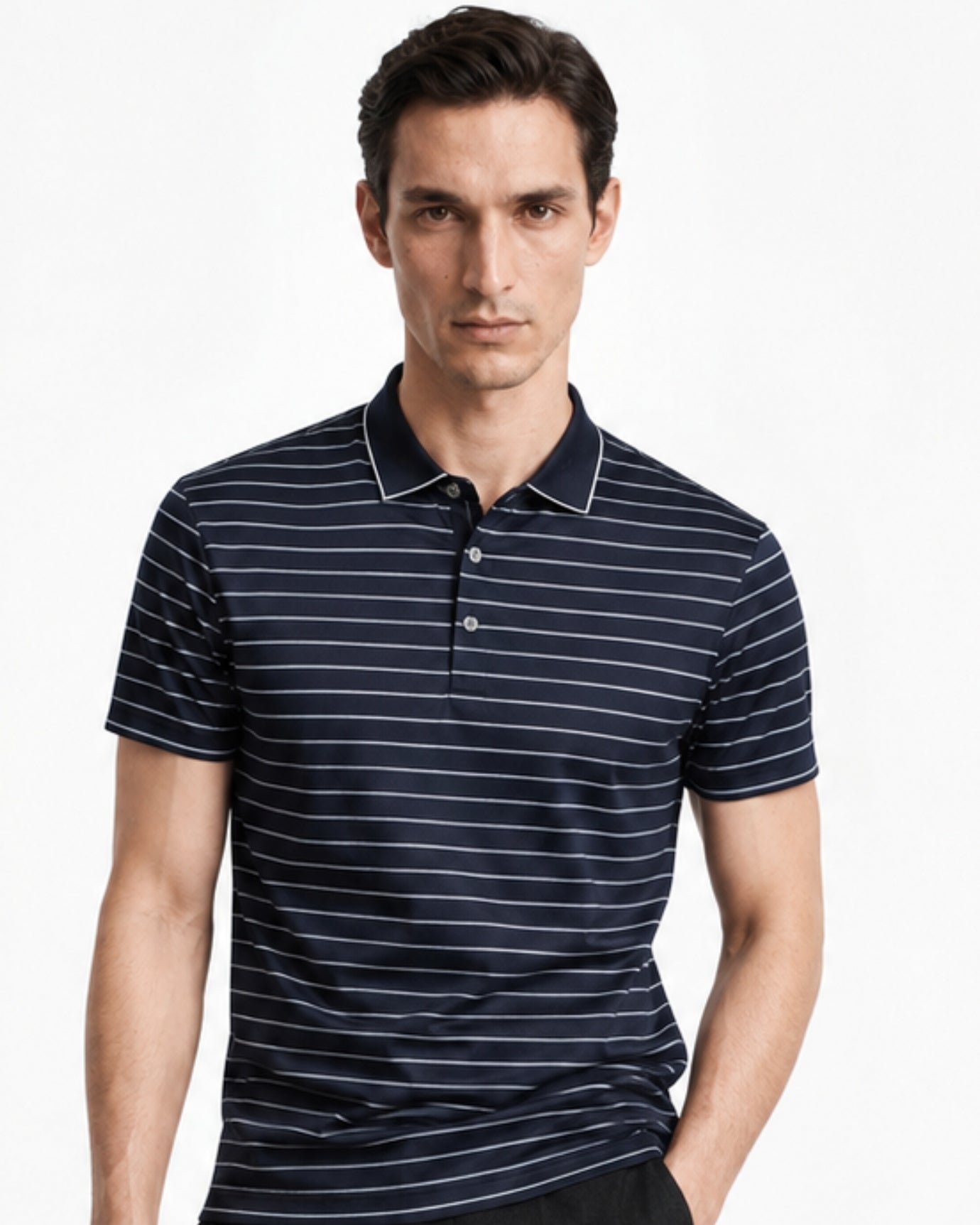 High End Acetate Mulberry Silk Blend Polo