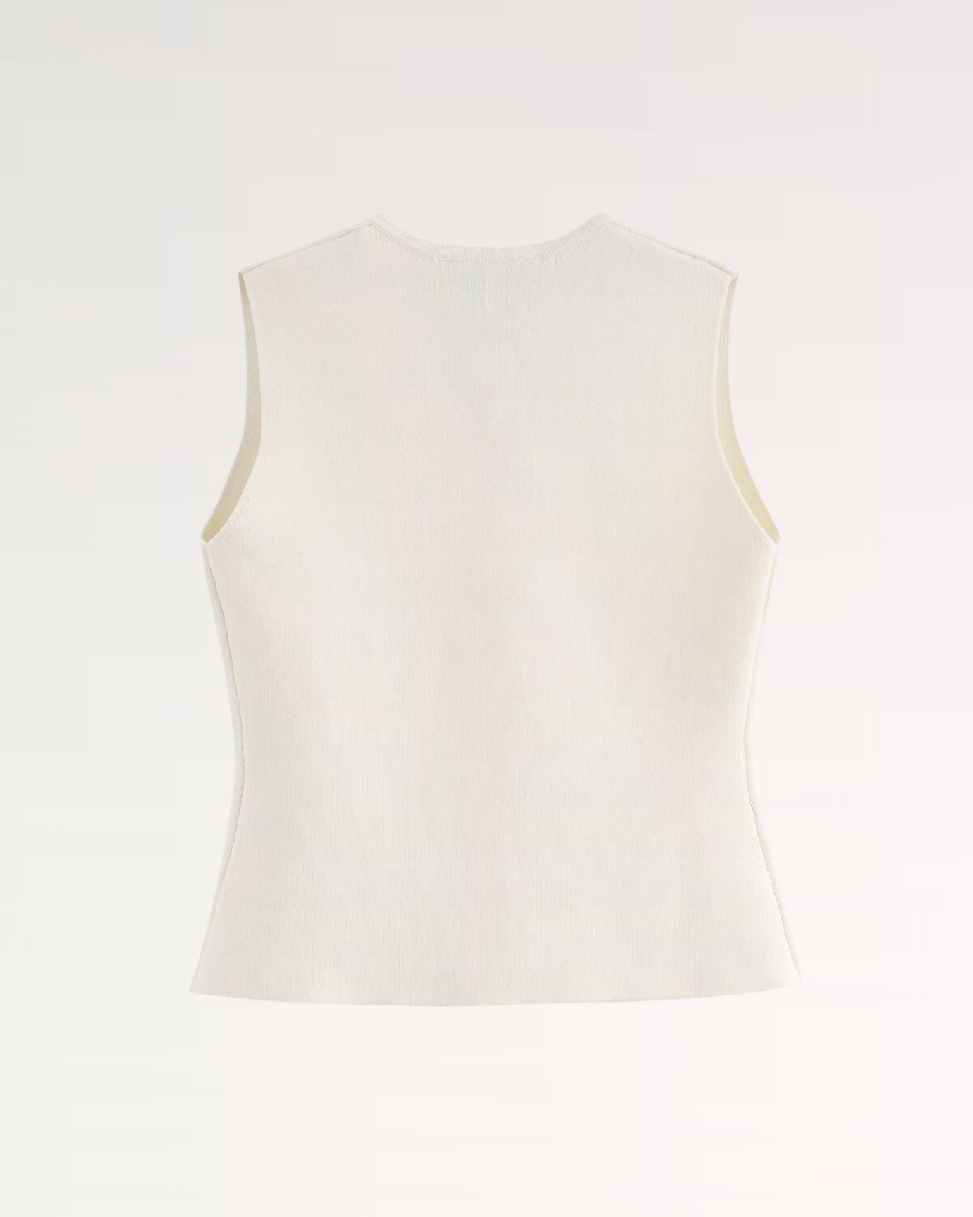 Slim fit Marbella vest top with breathable textured knit fabric