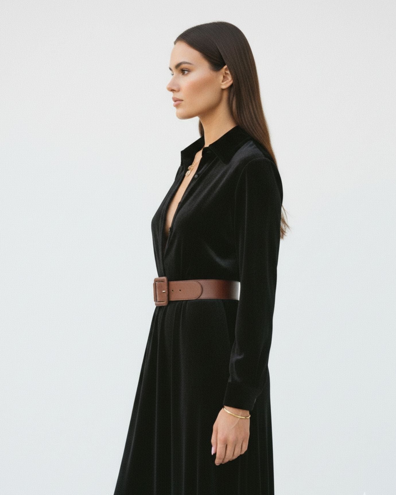 Velvet Polo Dress Lovau