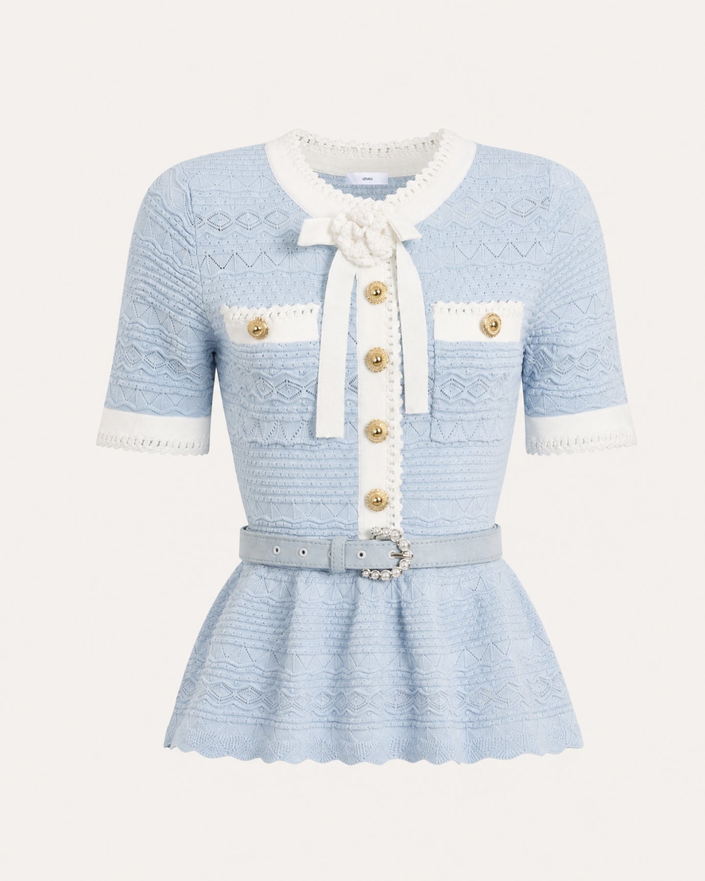 Zira Classic Pearl Tweet Short With Belt