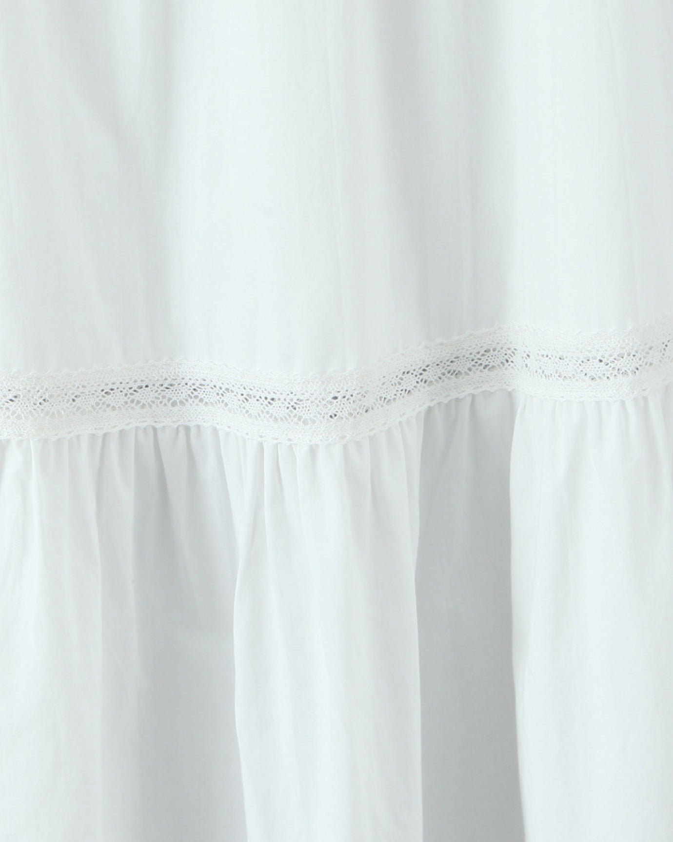 French Style White Set Lace Top + Skirt