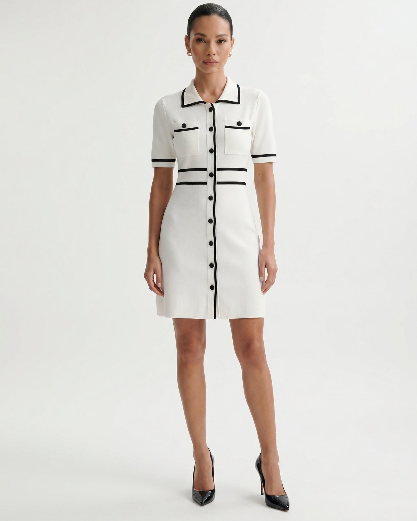 Old Money Polo Dress White