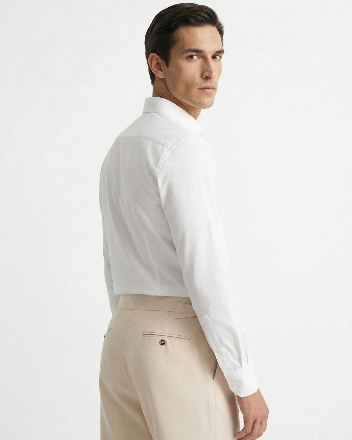 Fine Cotton Trousers Apricot