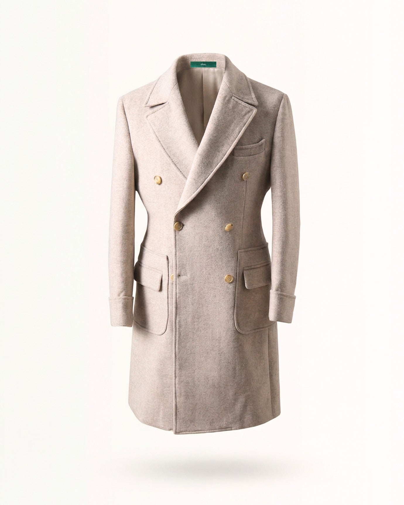 Ulster Collar Double-Breasted Wool Thick Coat