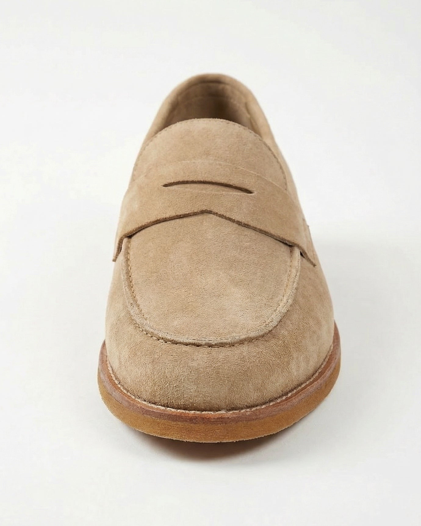 Paris Vintage Apricot Loafers Handmade Genuine Leather