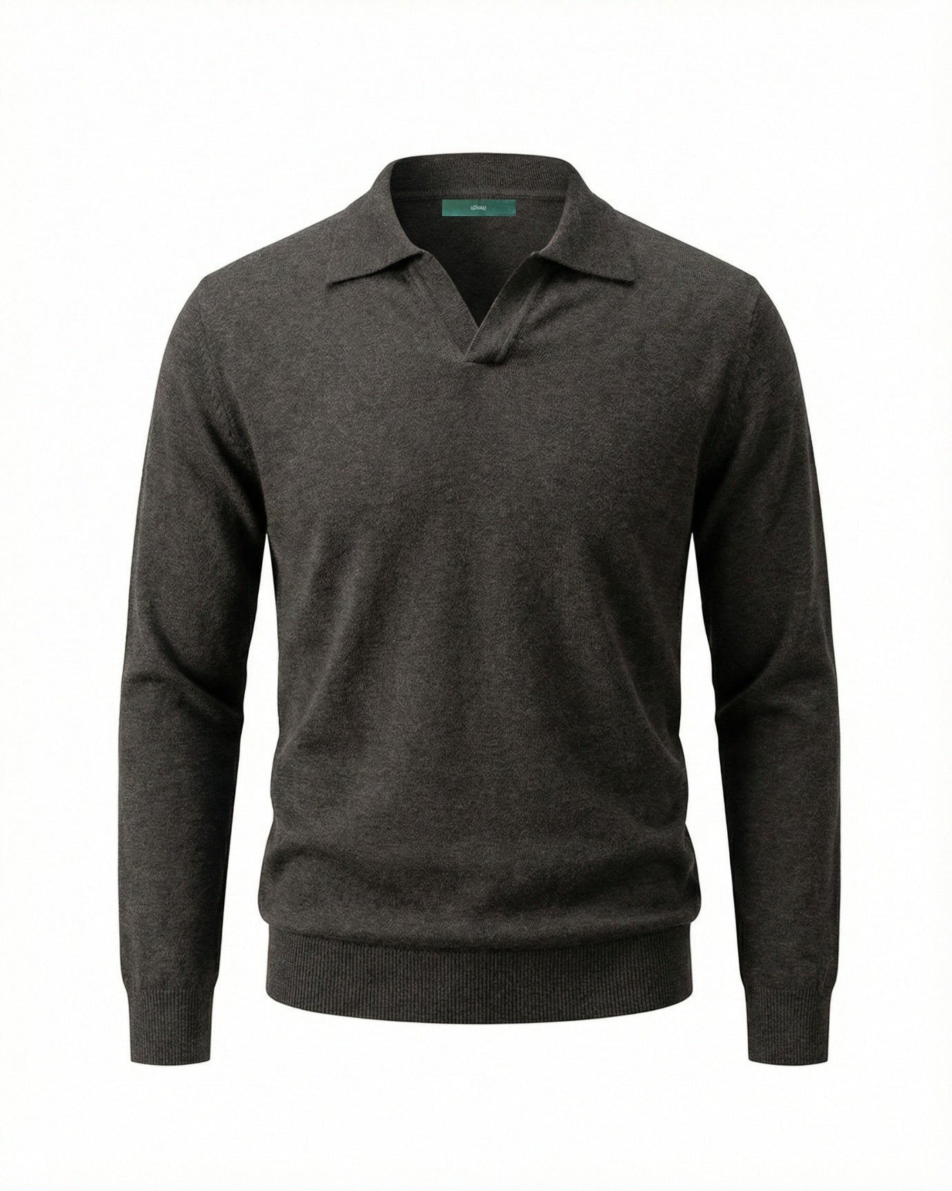 Wool Modal Polo Seagull Collar Knitwear