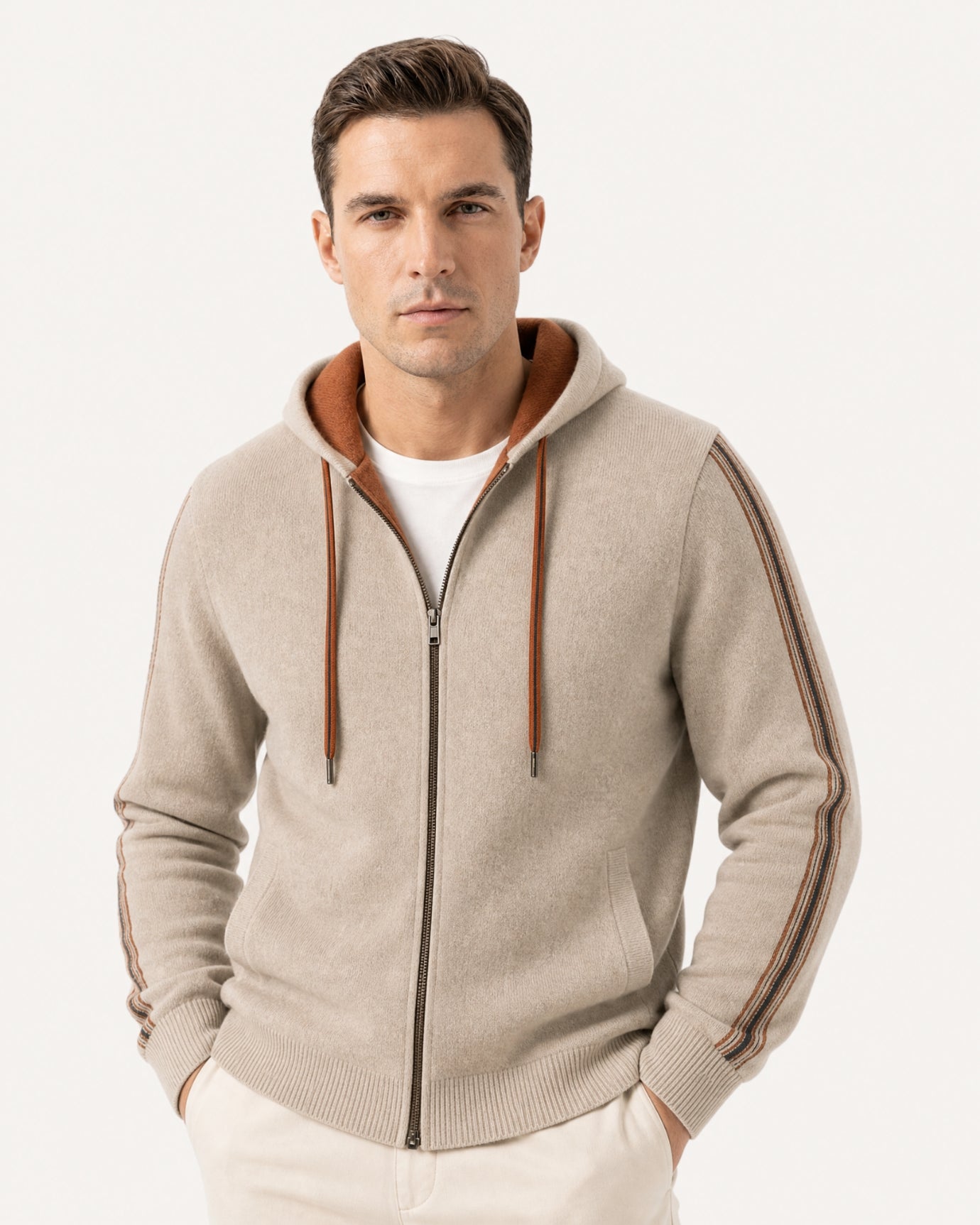 Munich Heavyweight Cashmere Zip-Up Hoodie