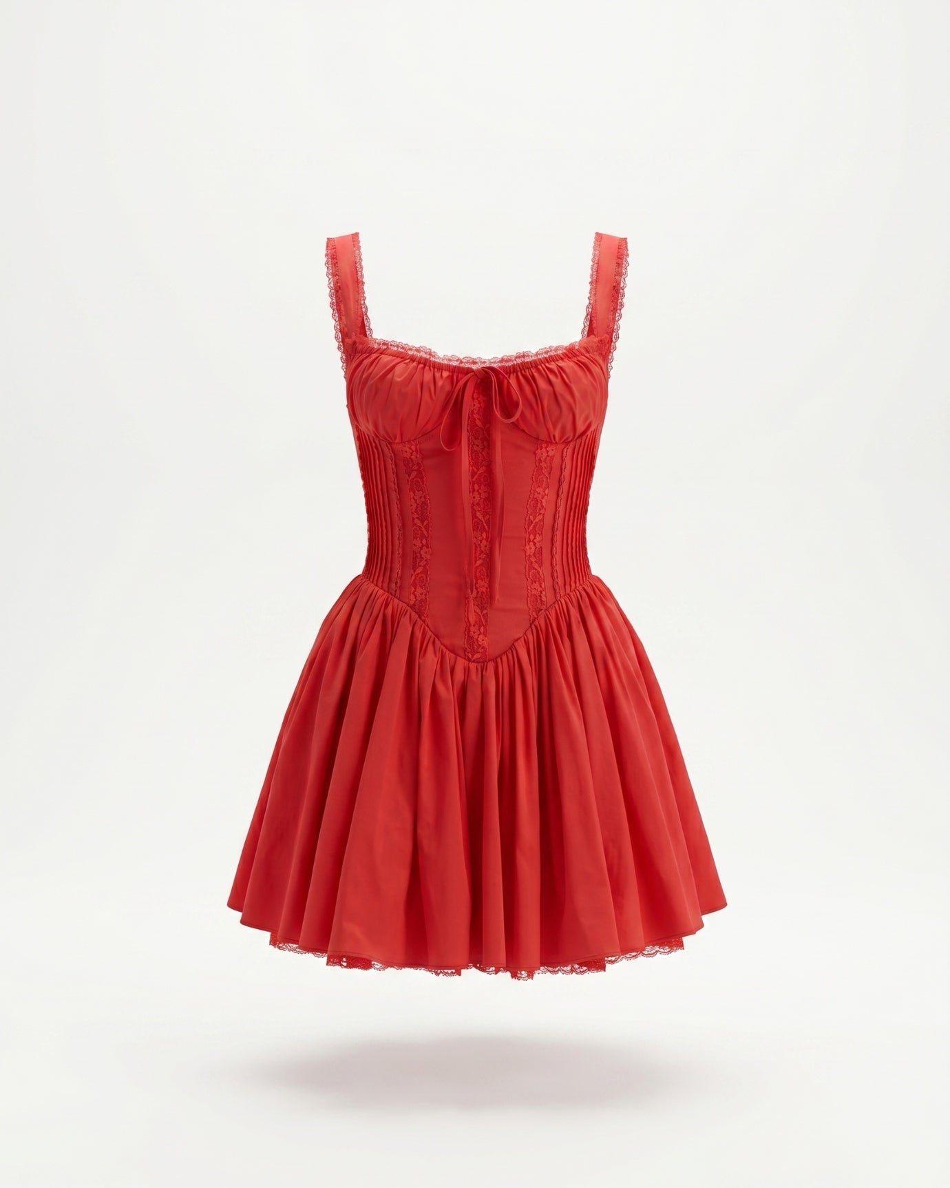 Olivia Mini-Kleid mit Spitzen-Trägern