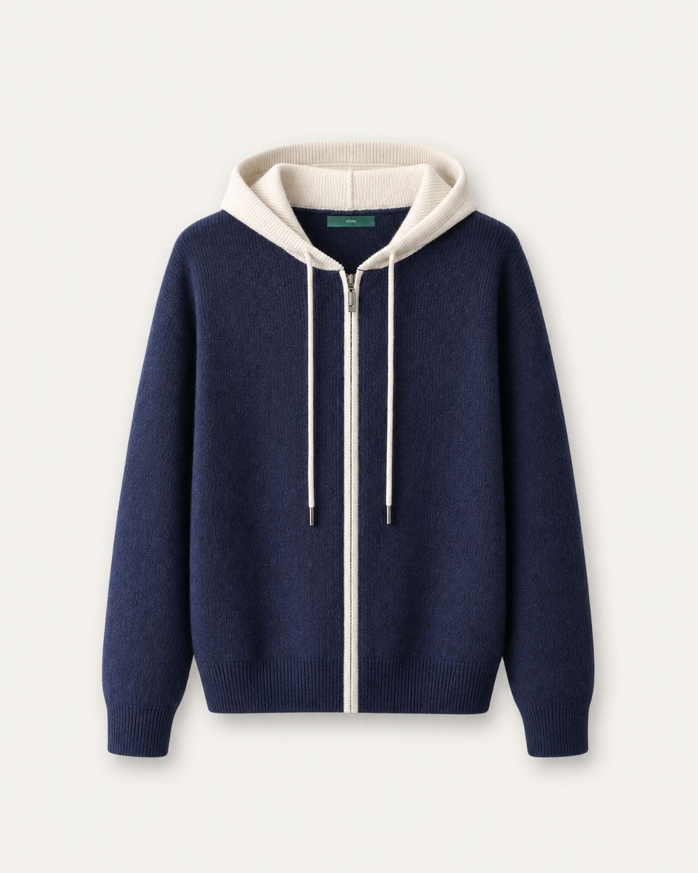 Paris Cashmere Wool Blend Hooded Cardigan
