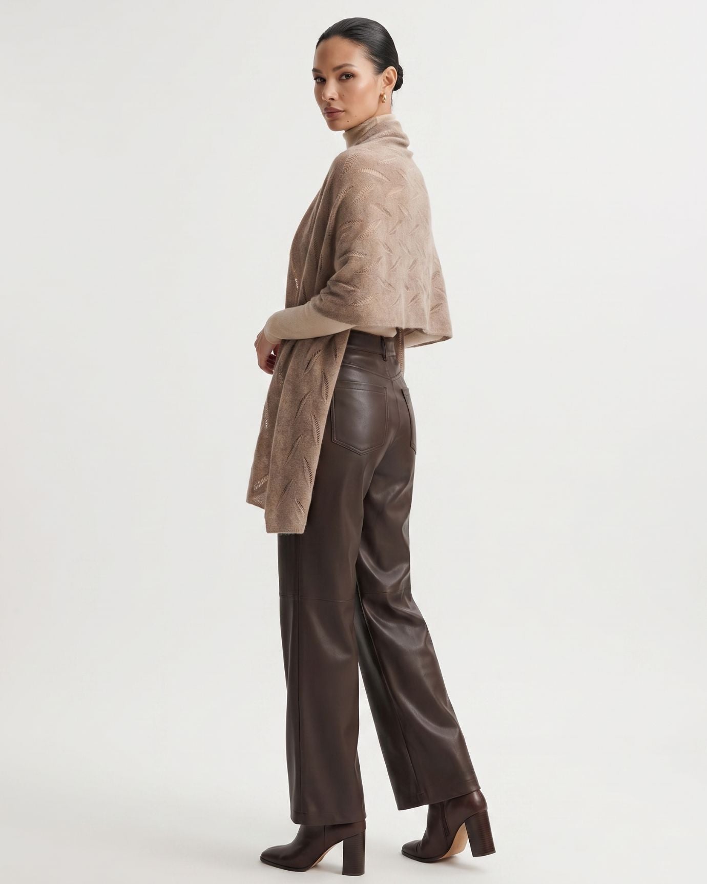 Michi Cashmere Leaf Scarf