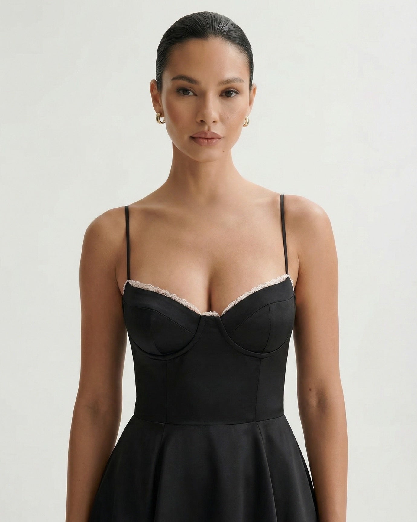 Giulia Midi Black Dress