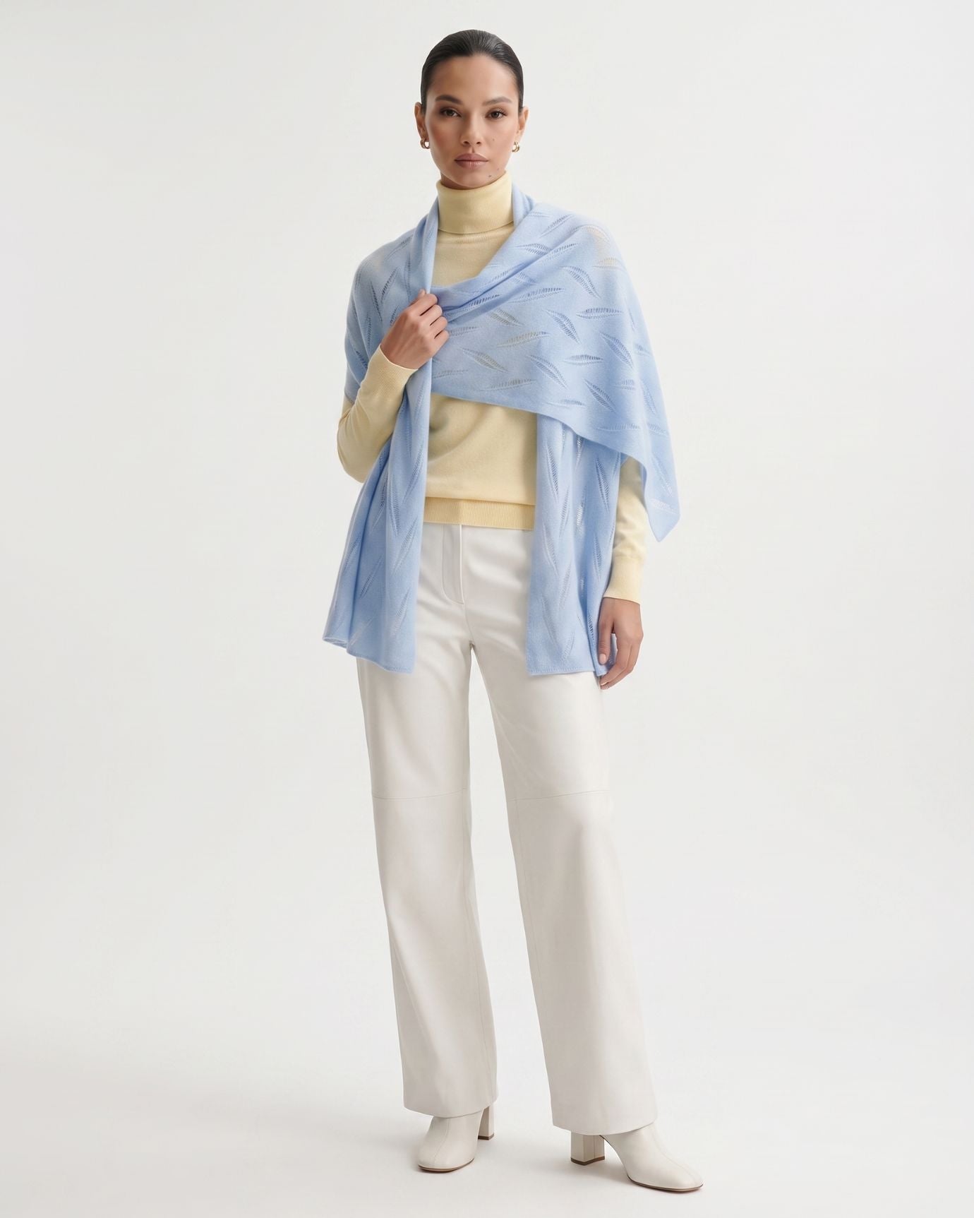 Michi Cashmere Leaf Scarf