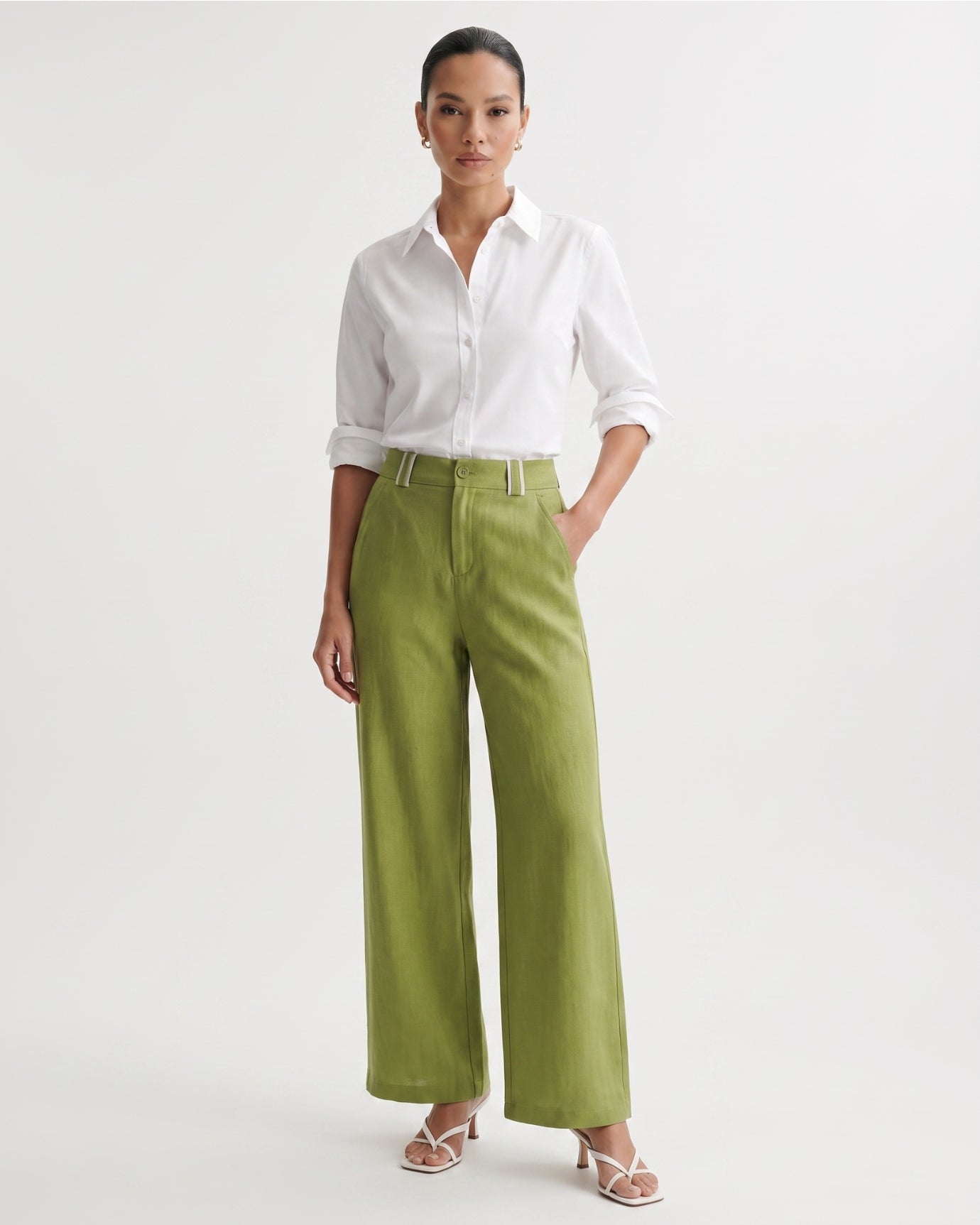 Olivia Leg Linen Pants