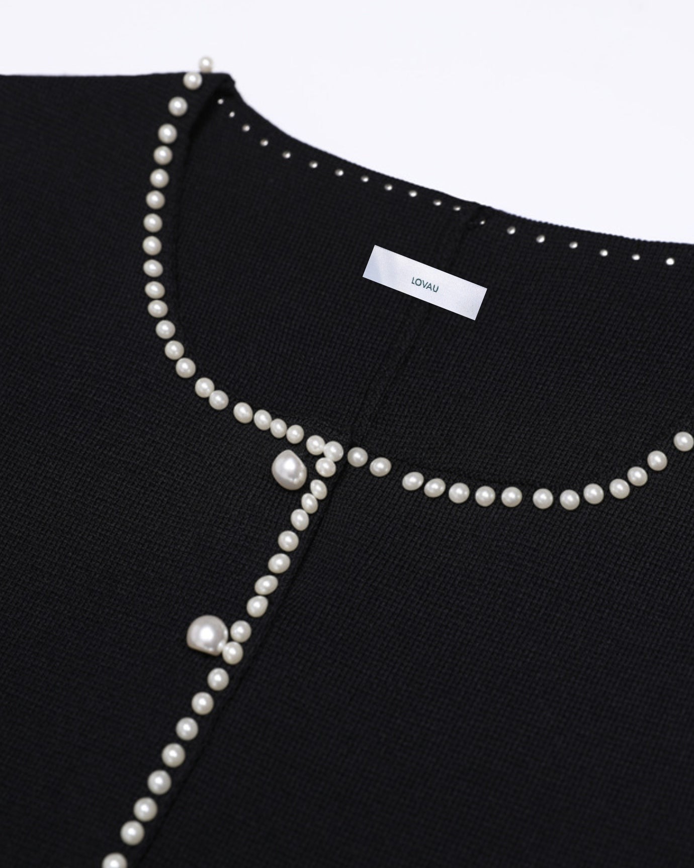 Lina Pearl Stud Knit – Cardigan & Dress Set