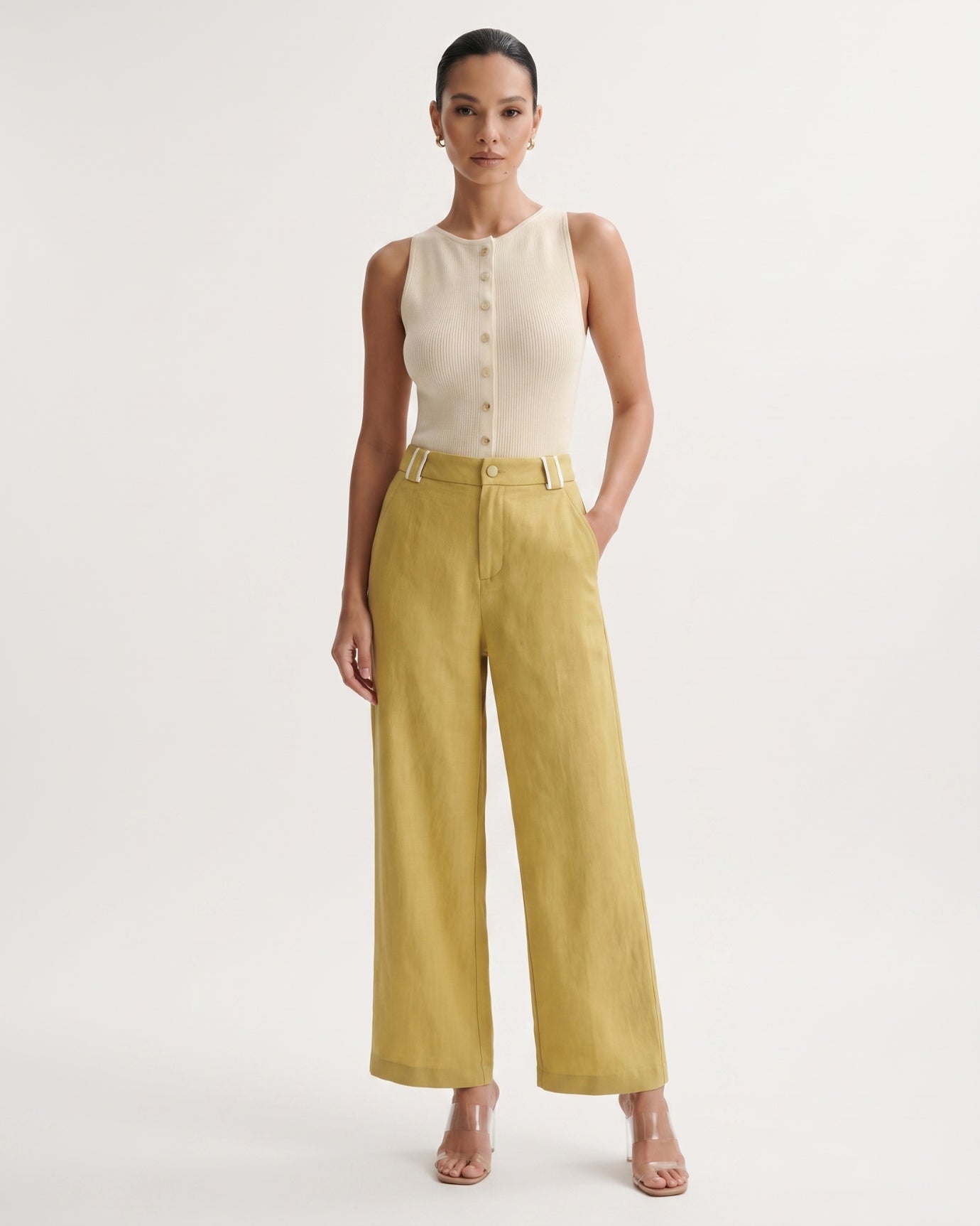 Olivia Leg Linen Pants