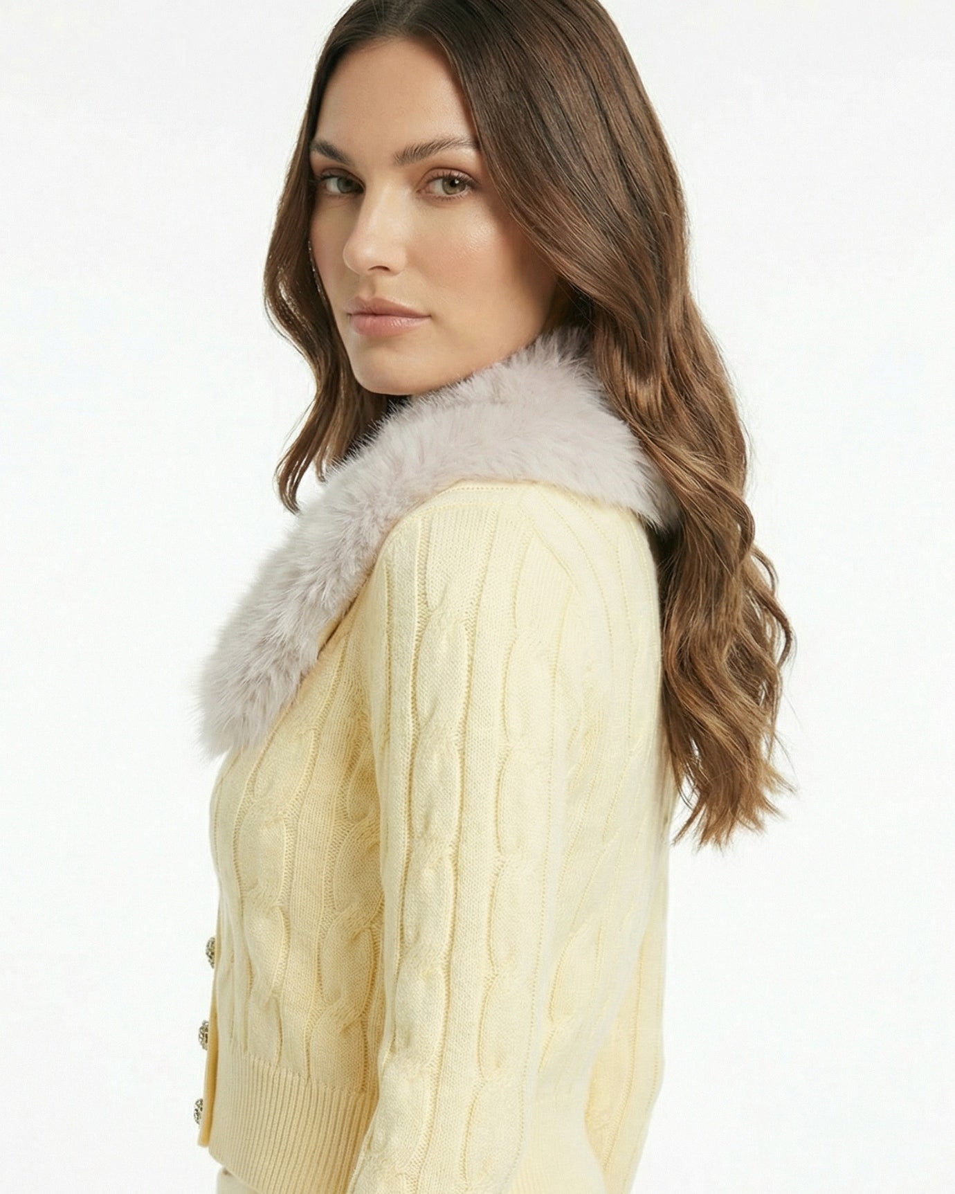 Lera Set Cardigan Fur & Pants