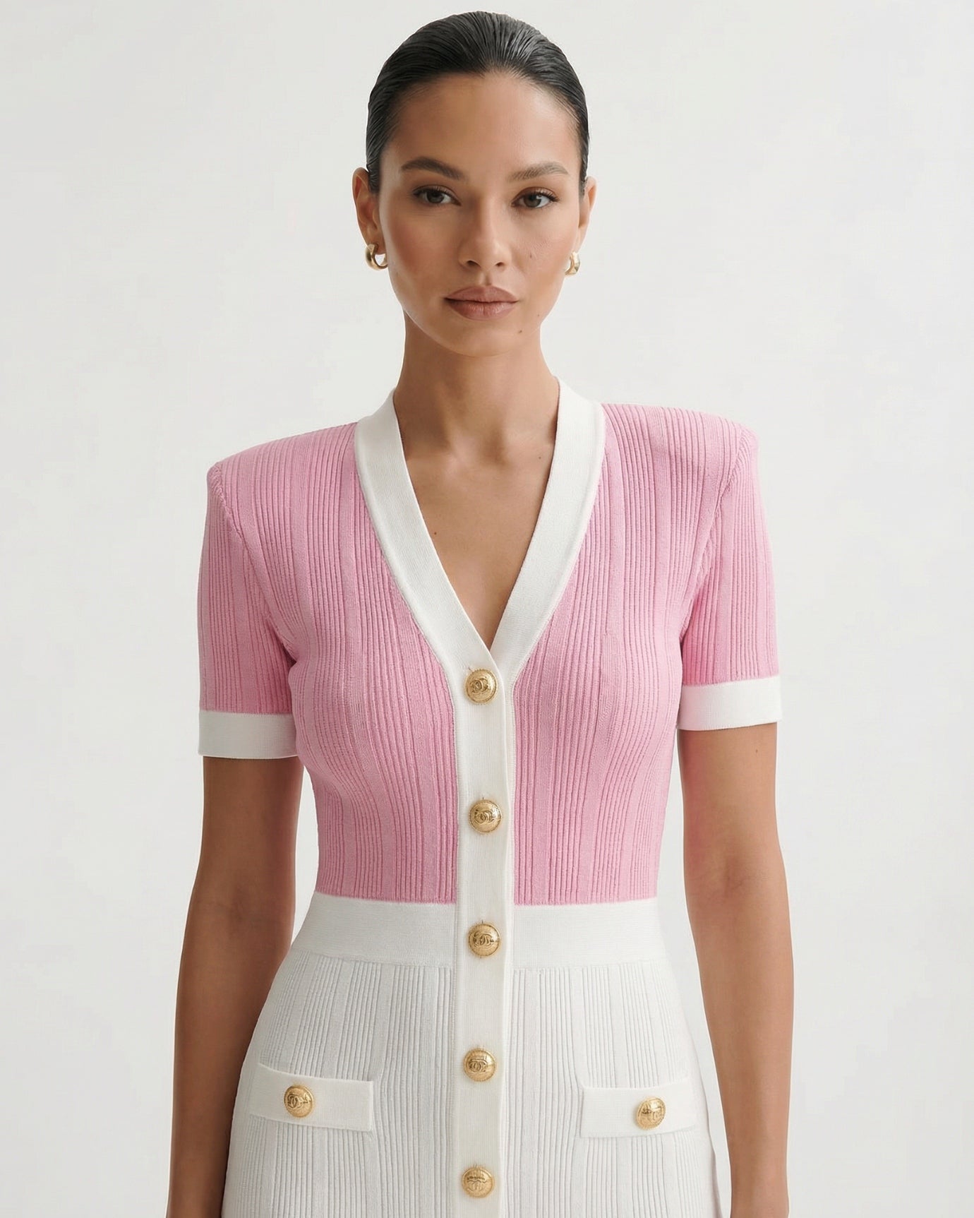 Romy Short-Sleeve Knit Dress