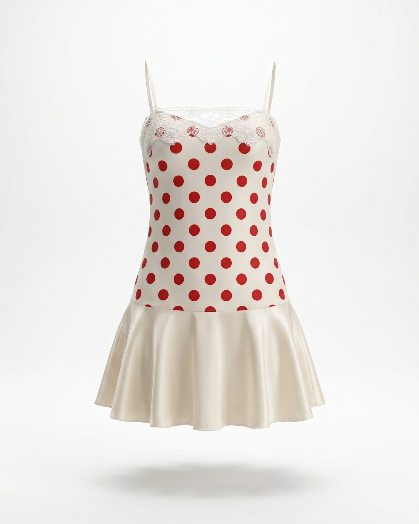 Dreamy Polka Dot Suspender Dress