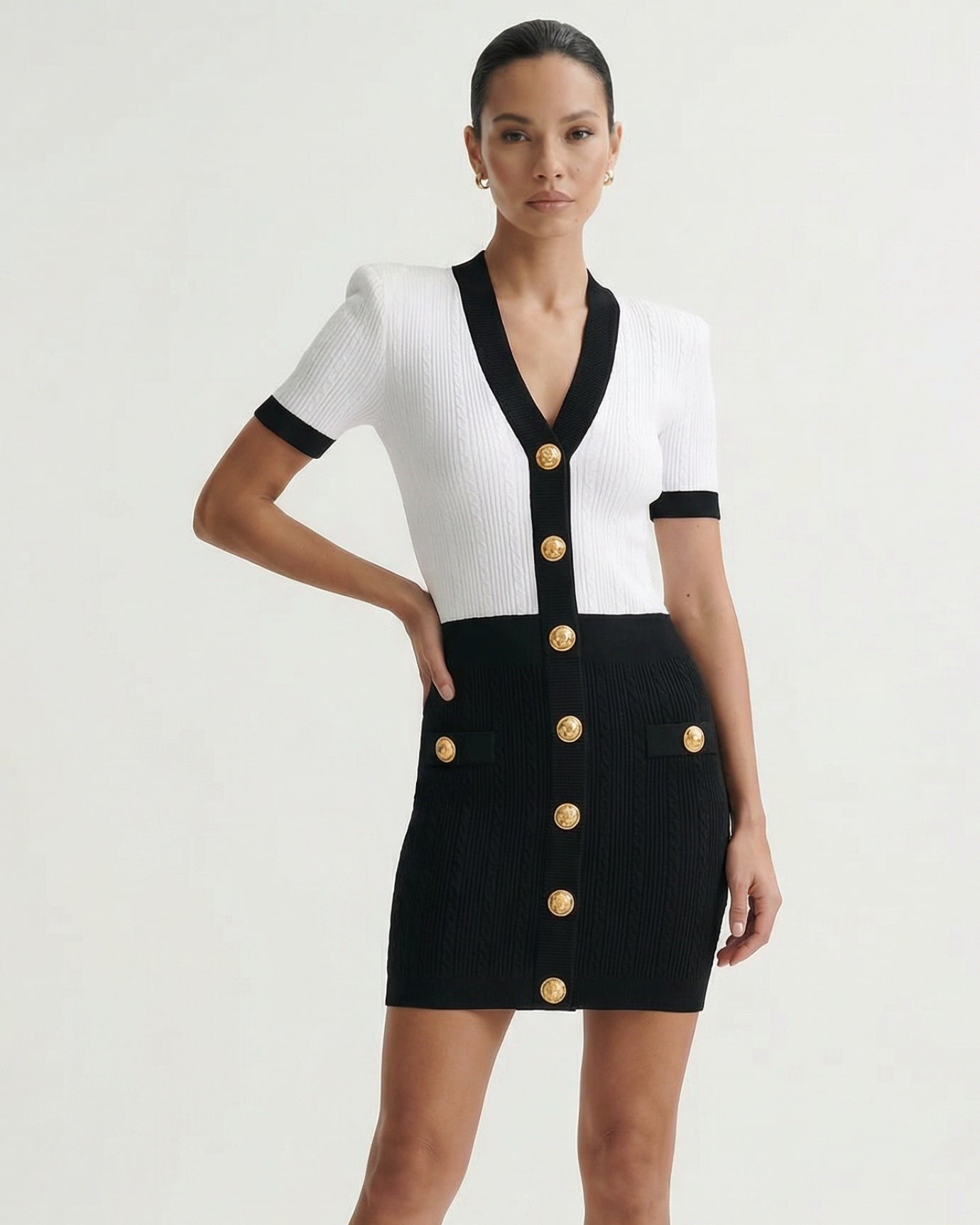 Romy Short-Sleeve Knit Dress