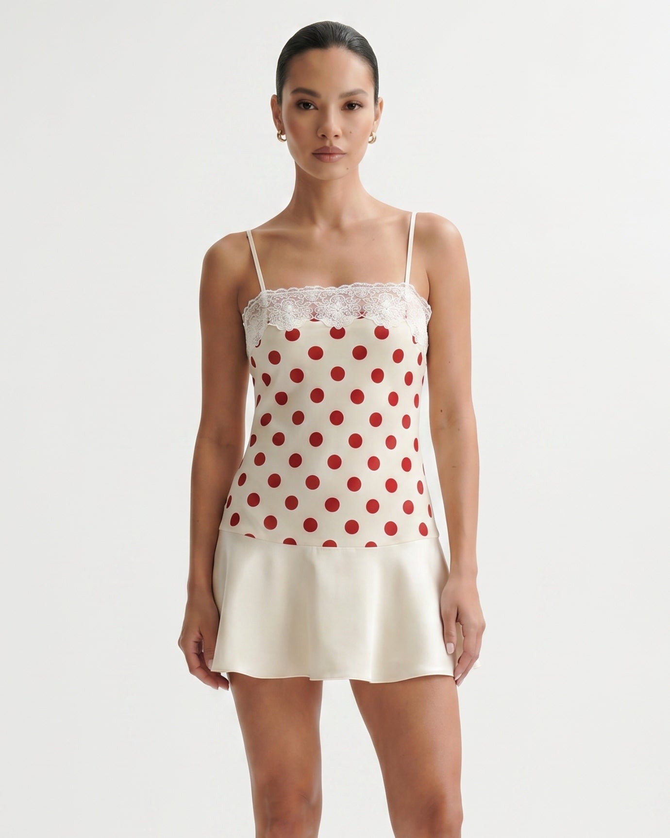 Dreamy Polka Dot Suspender Dress
