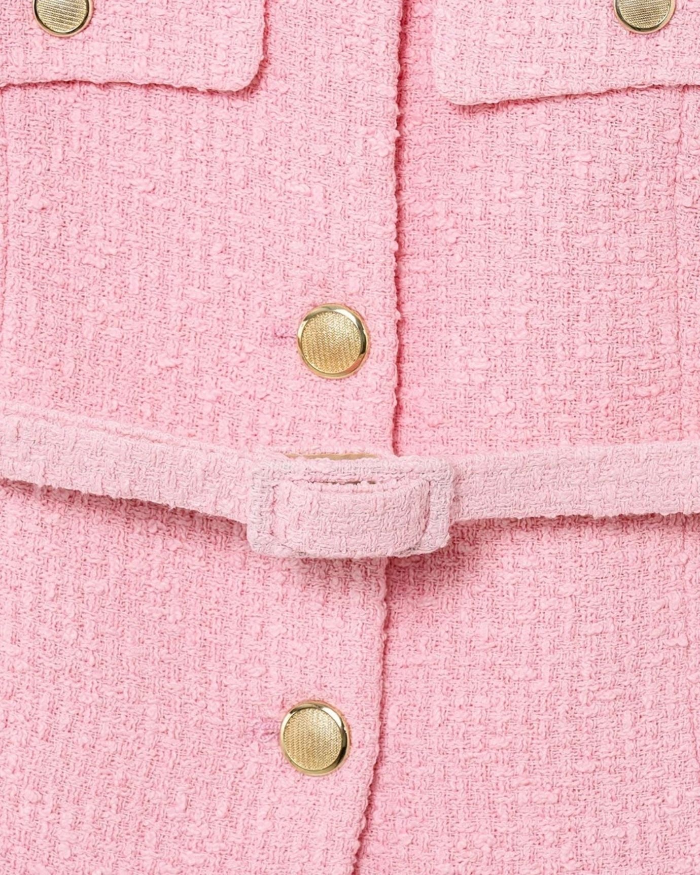 pink knitted vest shirt made of cotton blend fabric