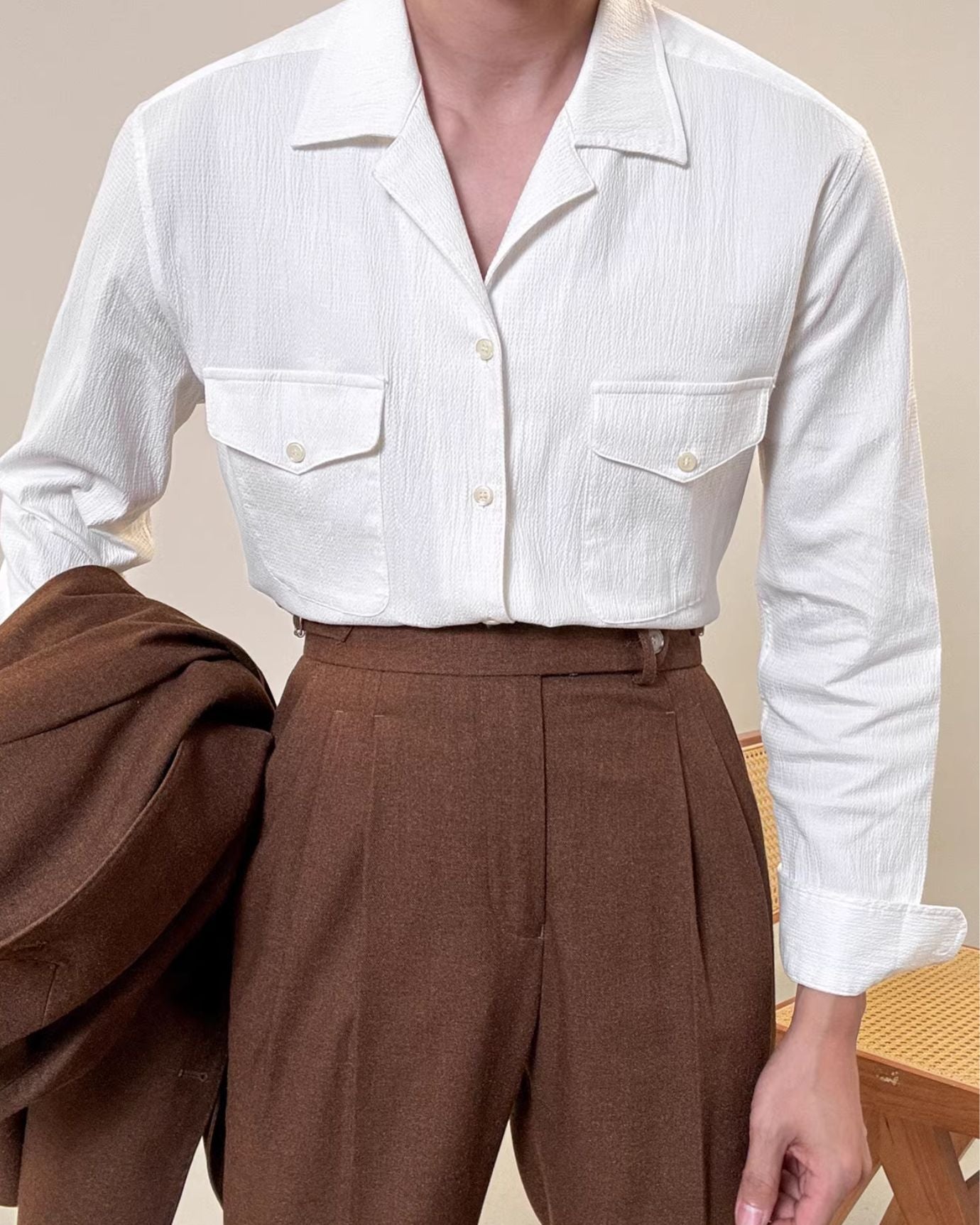 Cotton Old Money Shirt Cordoroy - Old Money Store