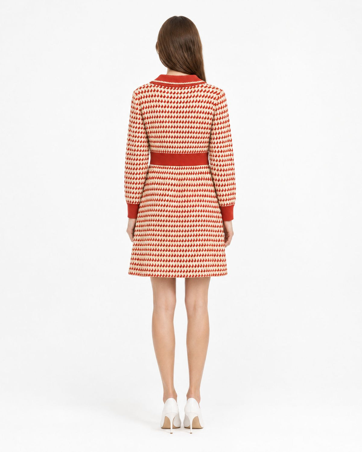 Limited Edition Metallic-Woven Slim-Fit Sweater Dress