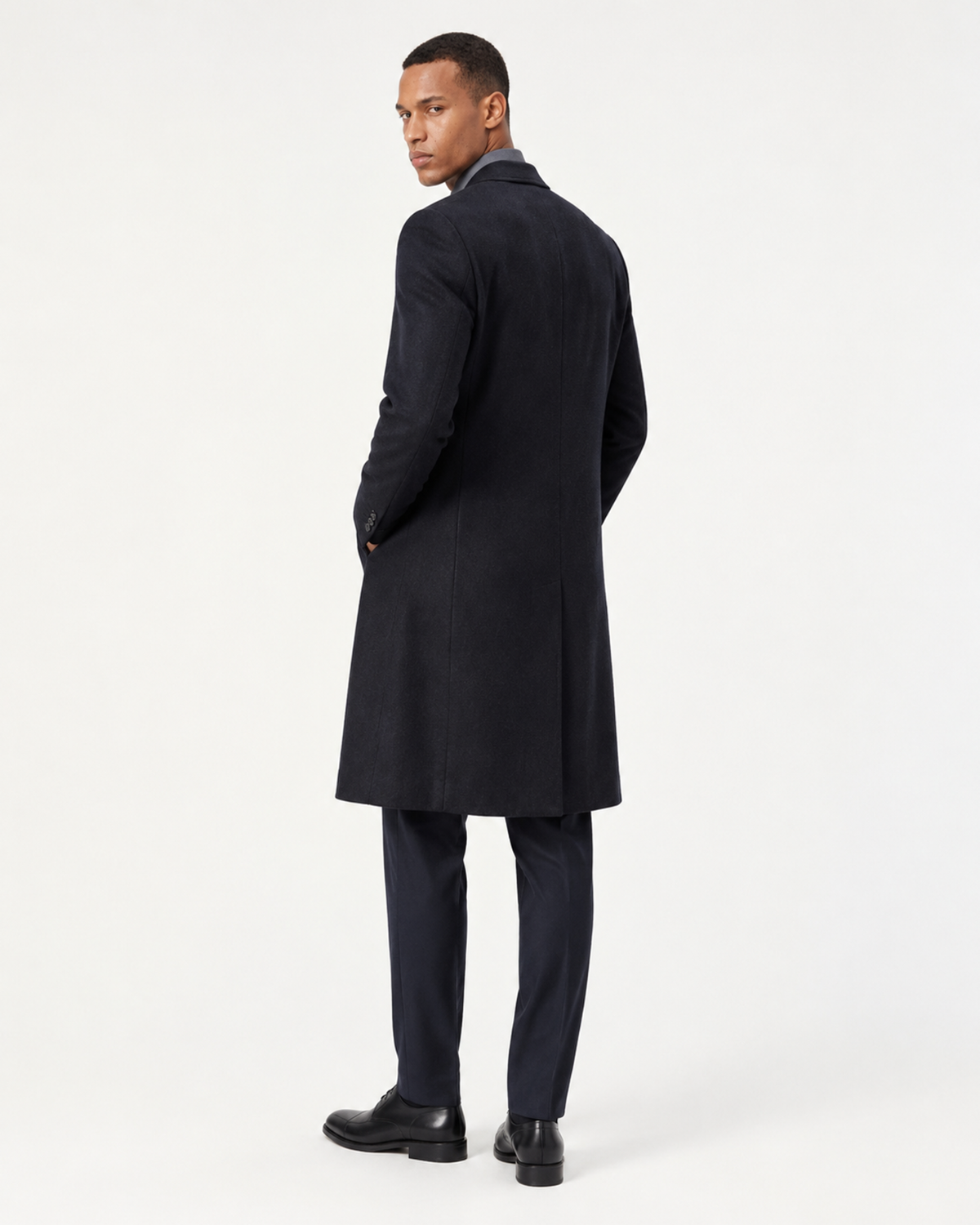 NY Double-Faced Silk and Cashmere Wool Topcoat