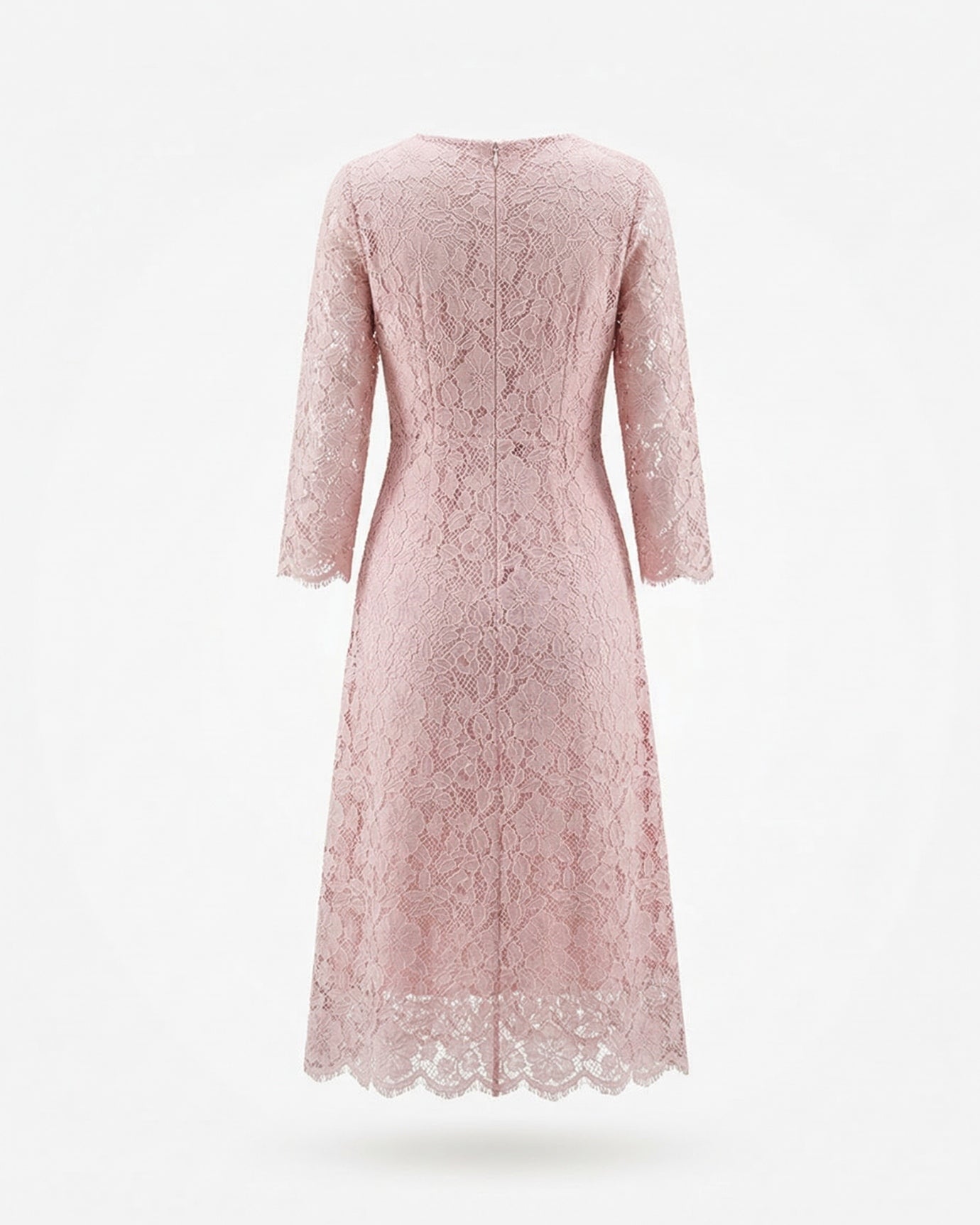 Kiara High-End Lace Pink Dress