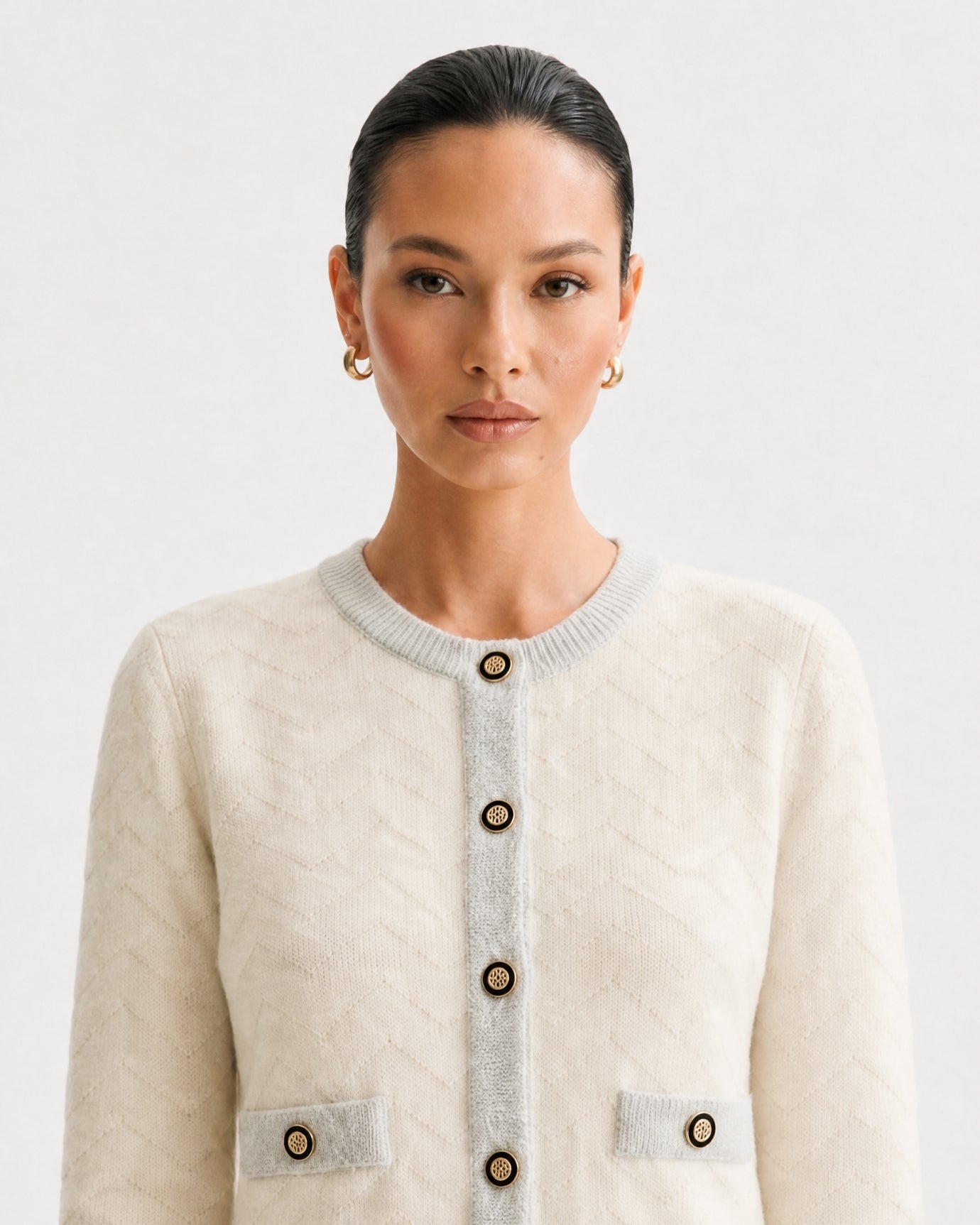 Vintage French Knit Skirt Suit Fall Winter Matching Set