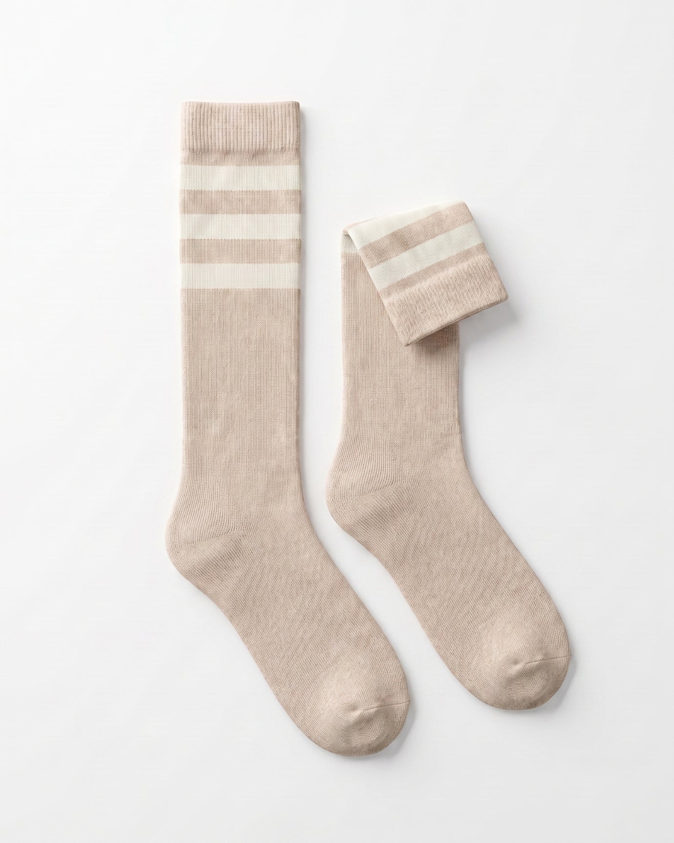 Cashmere Striped Long Socks
