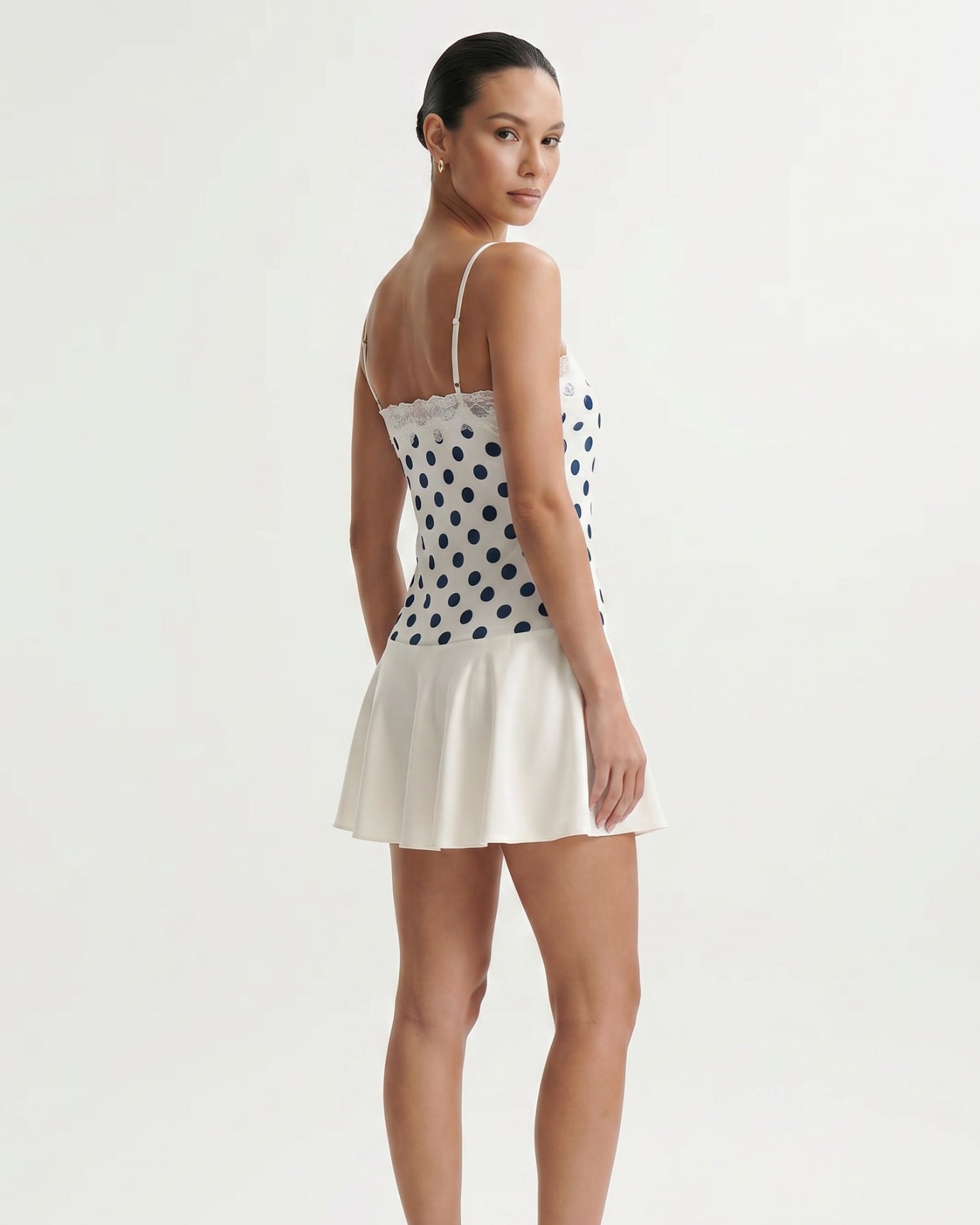 Dreamy Polka Dot Suspender Dress