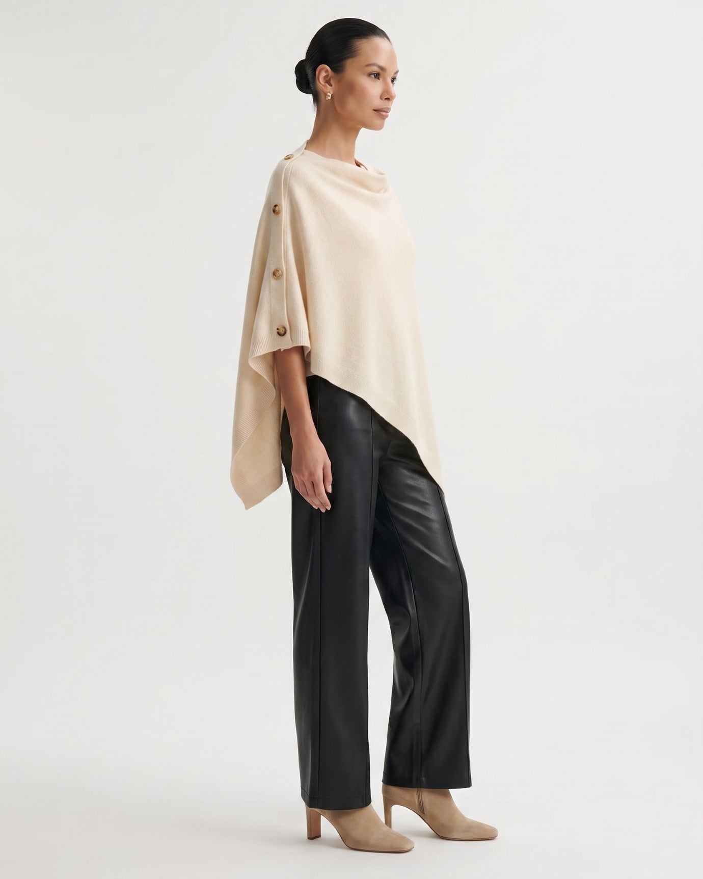 Kiara Cashmere Knit Triangle Shawl