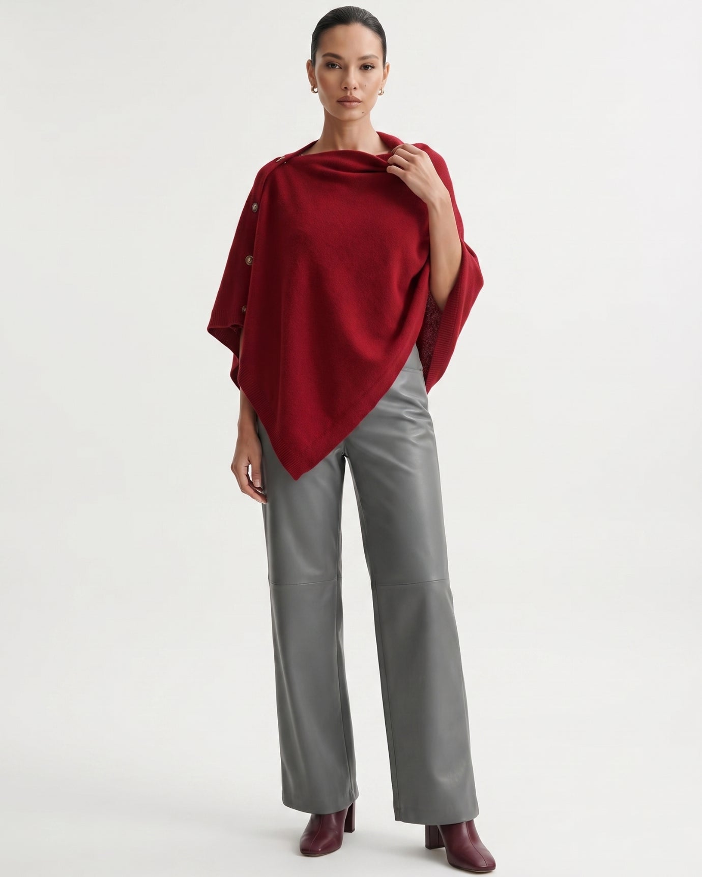 Kiara Cashmere Knit Triangle Shawl
